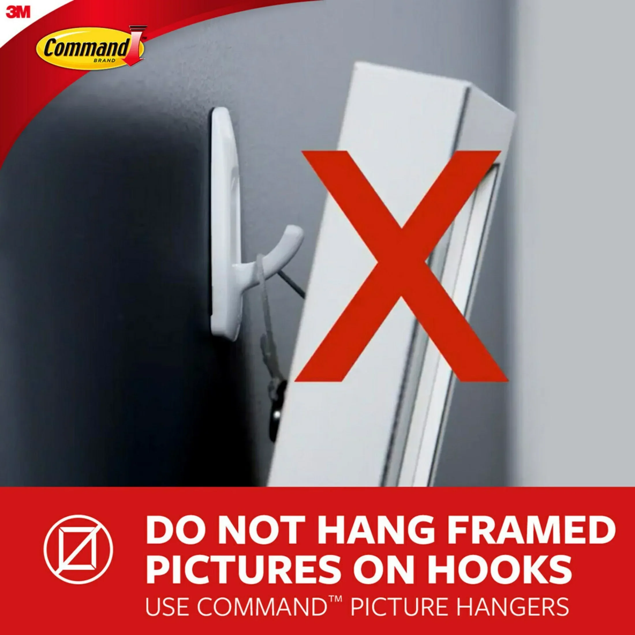 Command Slate Terrace Hook, Medium, 2 Wall Hooks - Image 6