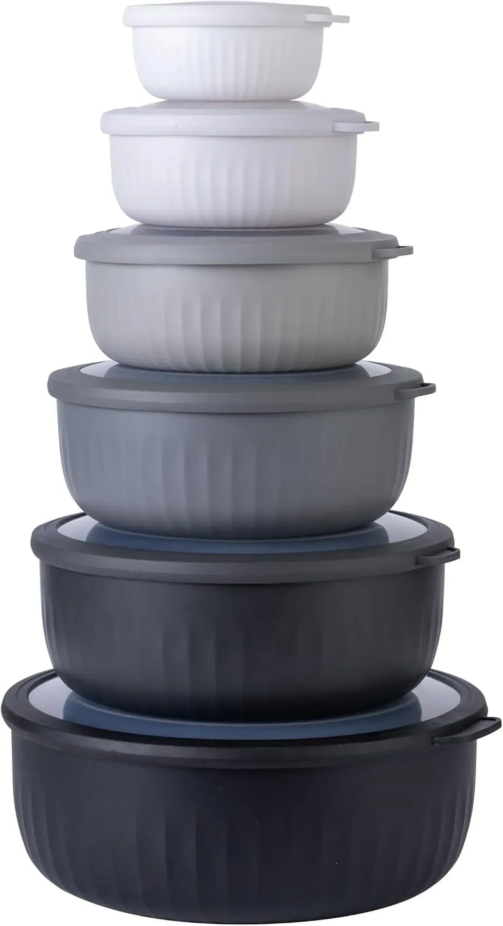 COOK WITH COLOR Meal Prep Containers Wide Mixing Bowls Food Storage Containers with Lids - Image 8