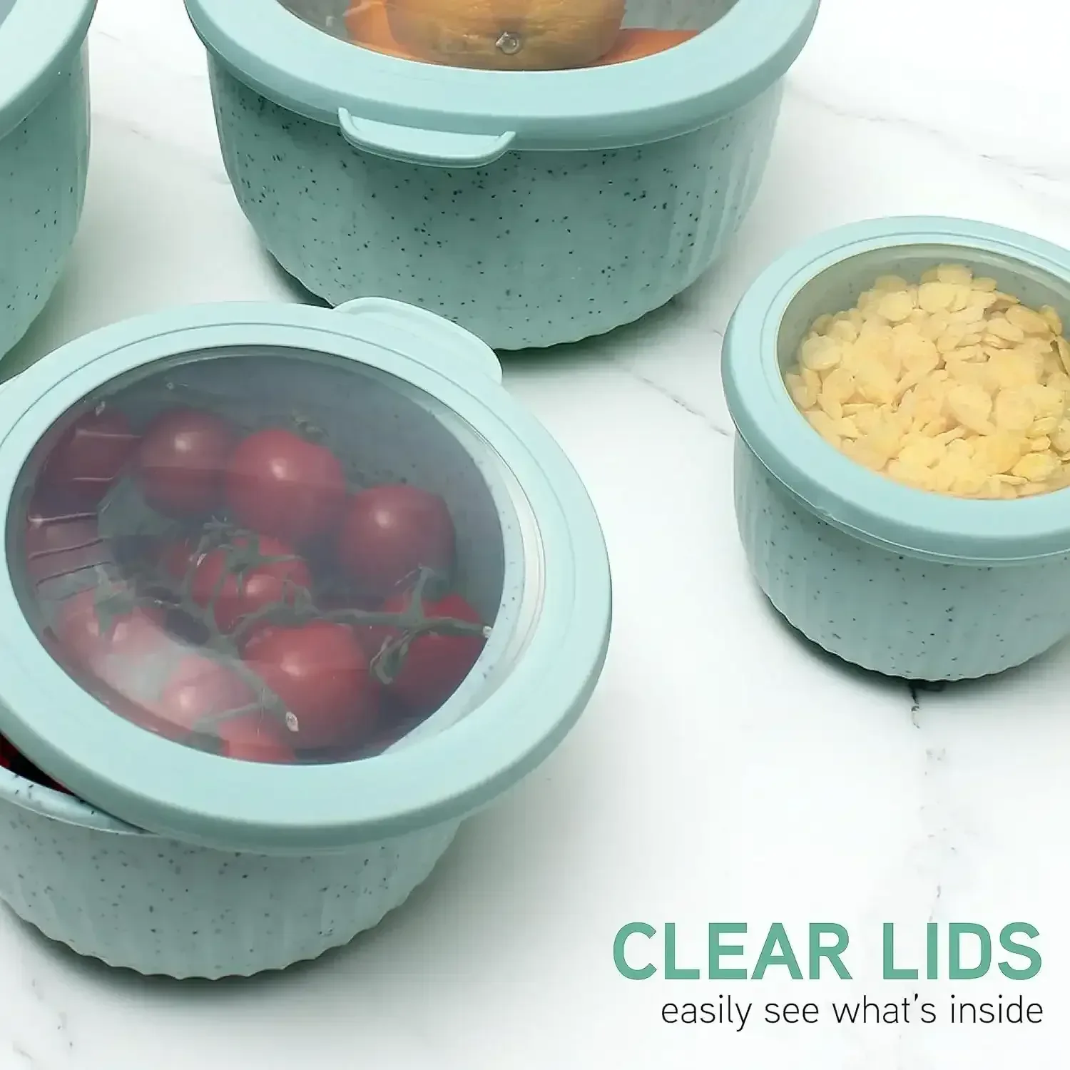 COOK WITH COLOR Meal Prep Containers Wide Mixing Bowls Food Storage Containers with Lid - Image 5