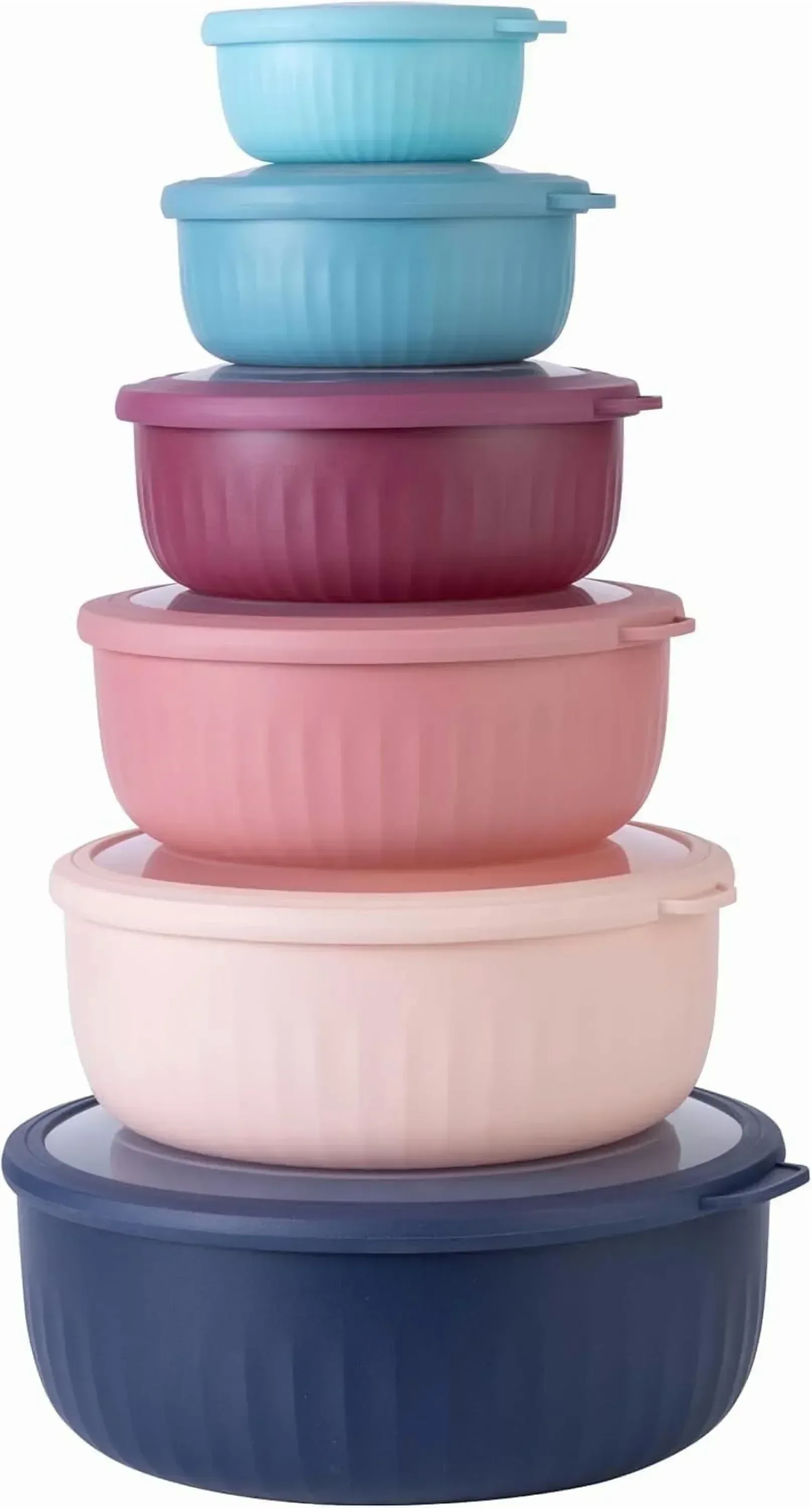 COOK WITH COLOR Meal Prep Containers Wide Mixing Bowls Food Storage Containers with Lid - Image 7