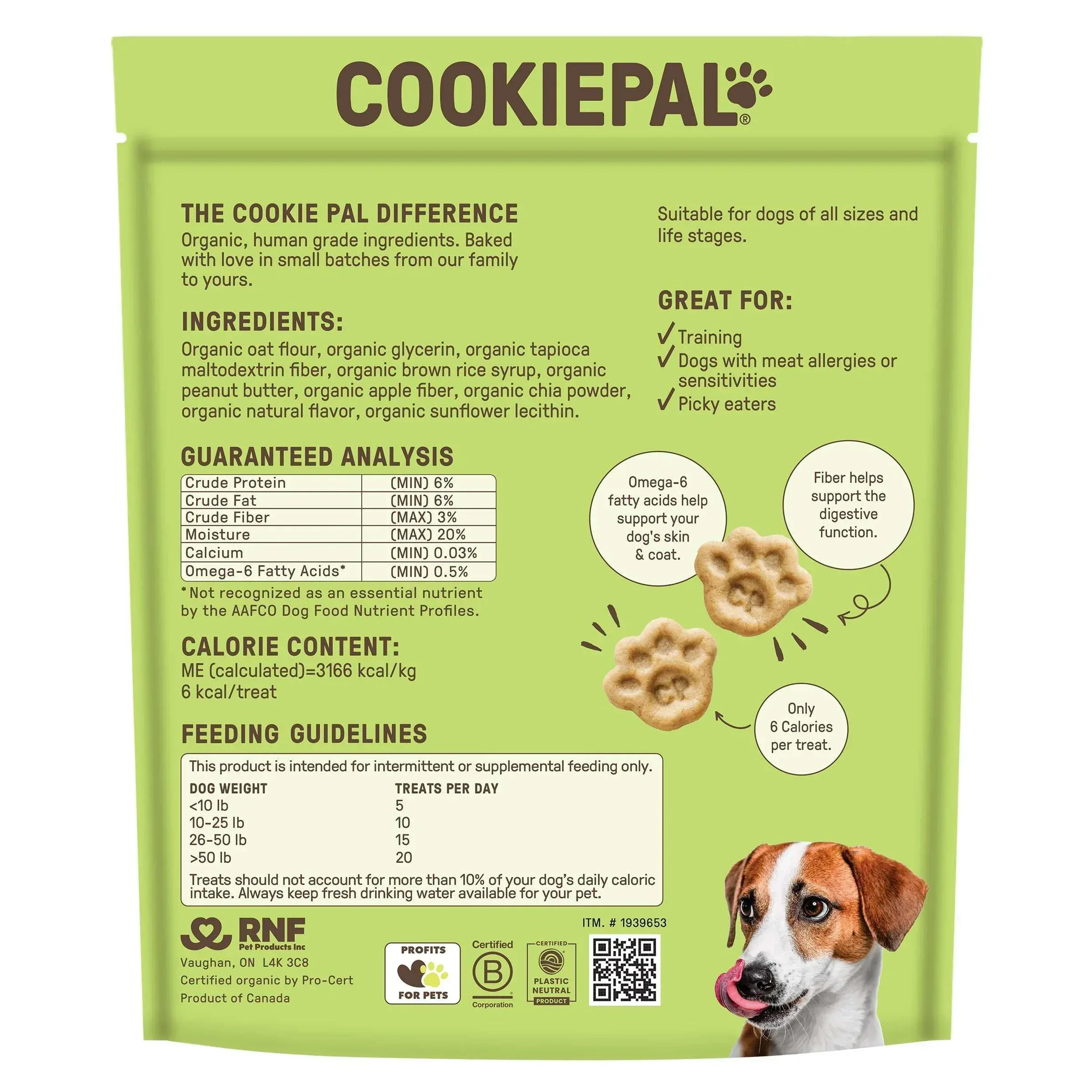 Cookie Pal Soft Baked Bites, Peanut Butter and Apple Dog Treats, 2 lb, 2-count - Image 2