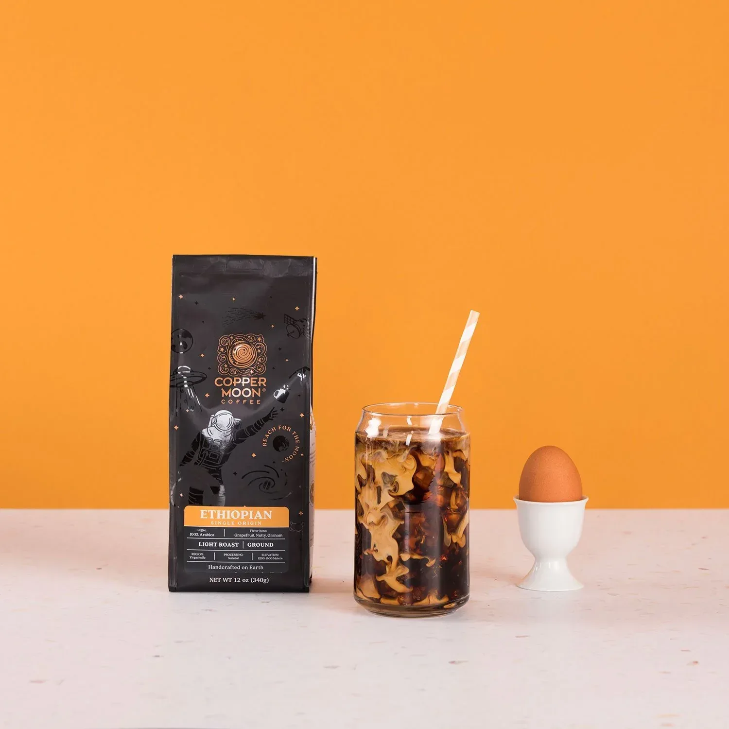 Copper Moon Coffee Light Roast Whole Bean Coffee, Ethiopian Blend, 32 oz. - Image 7