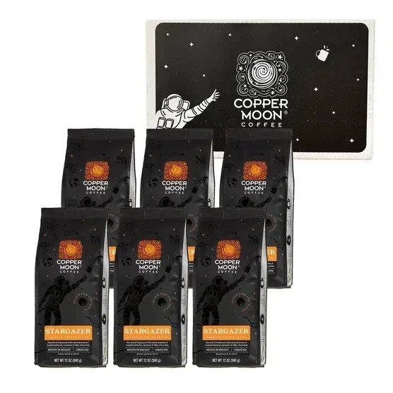 Copper Moon Stargazer Blend, Ground Coffee, 12 oz. Bags, 6-pack - Image 5