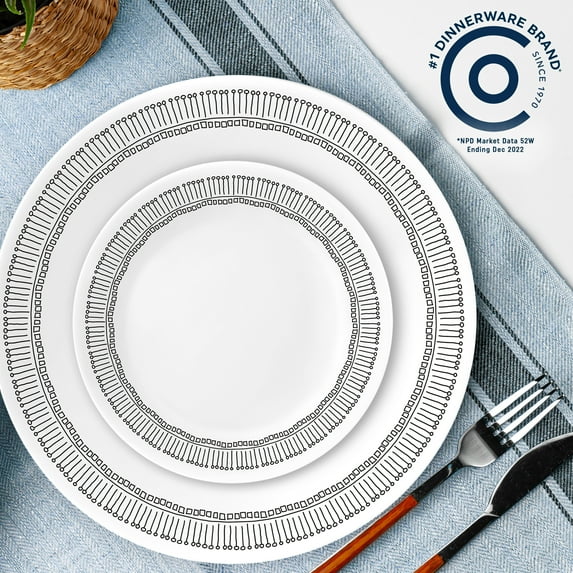 Corelle Nakia 12-Piece Glass Dinnerware Set (Service for 4) - Image 3