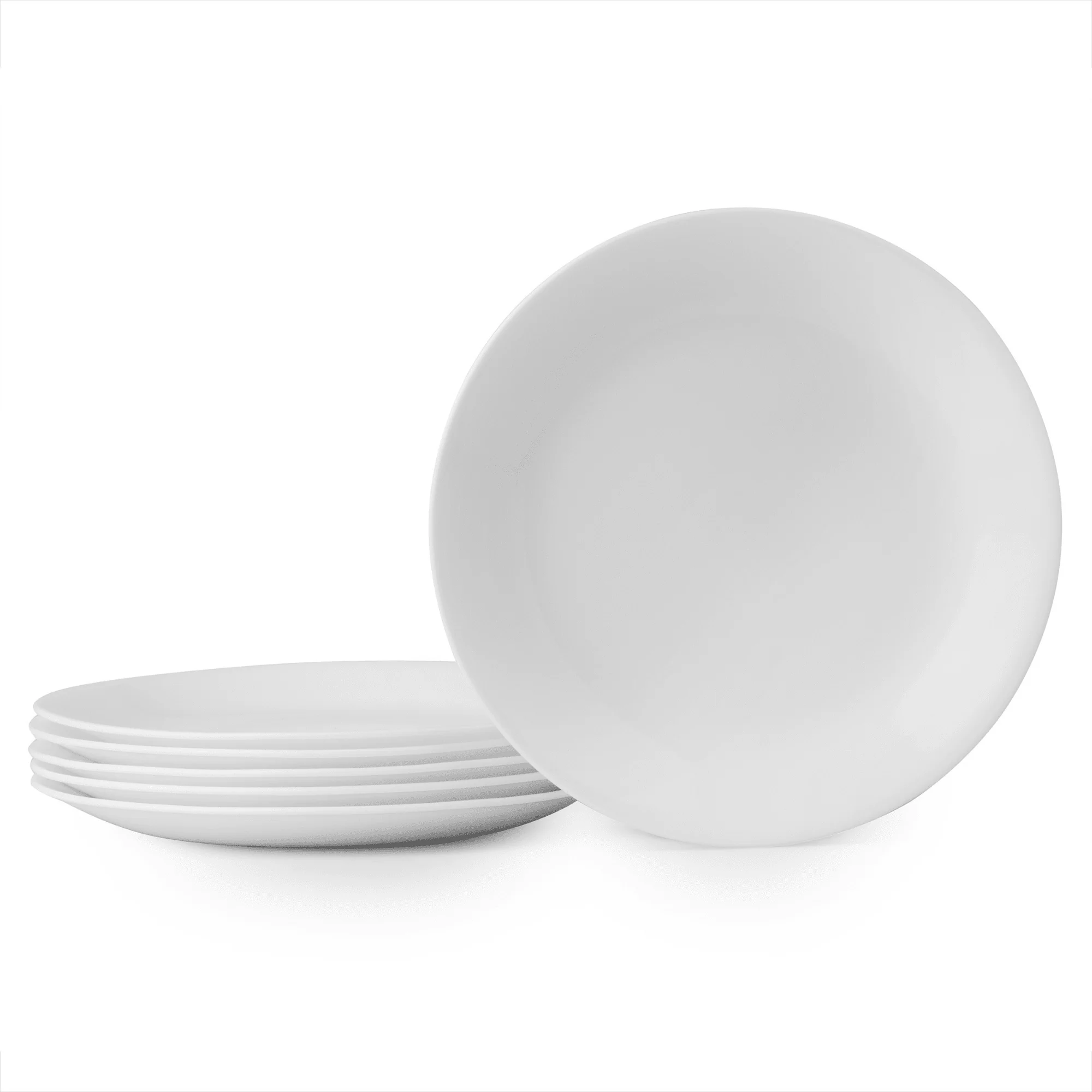 Corelle Winter Frost White 8.5" Glass Salad Plate (Set of 6) - Image 6