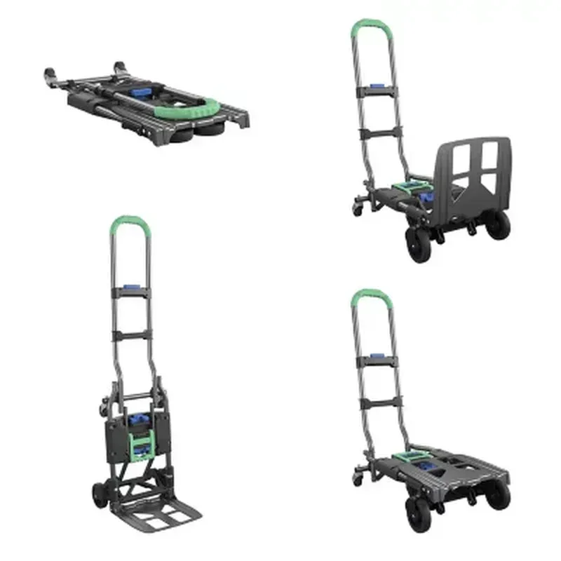 COSCO Folding 2-In-1 Hand Truck, 300 Lb. Capacity, Multi-Position - Image 3