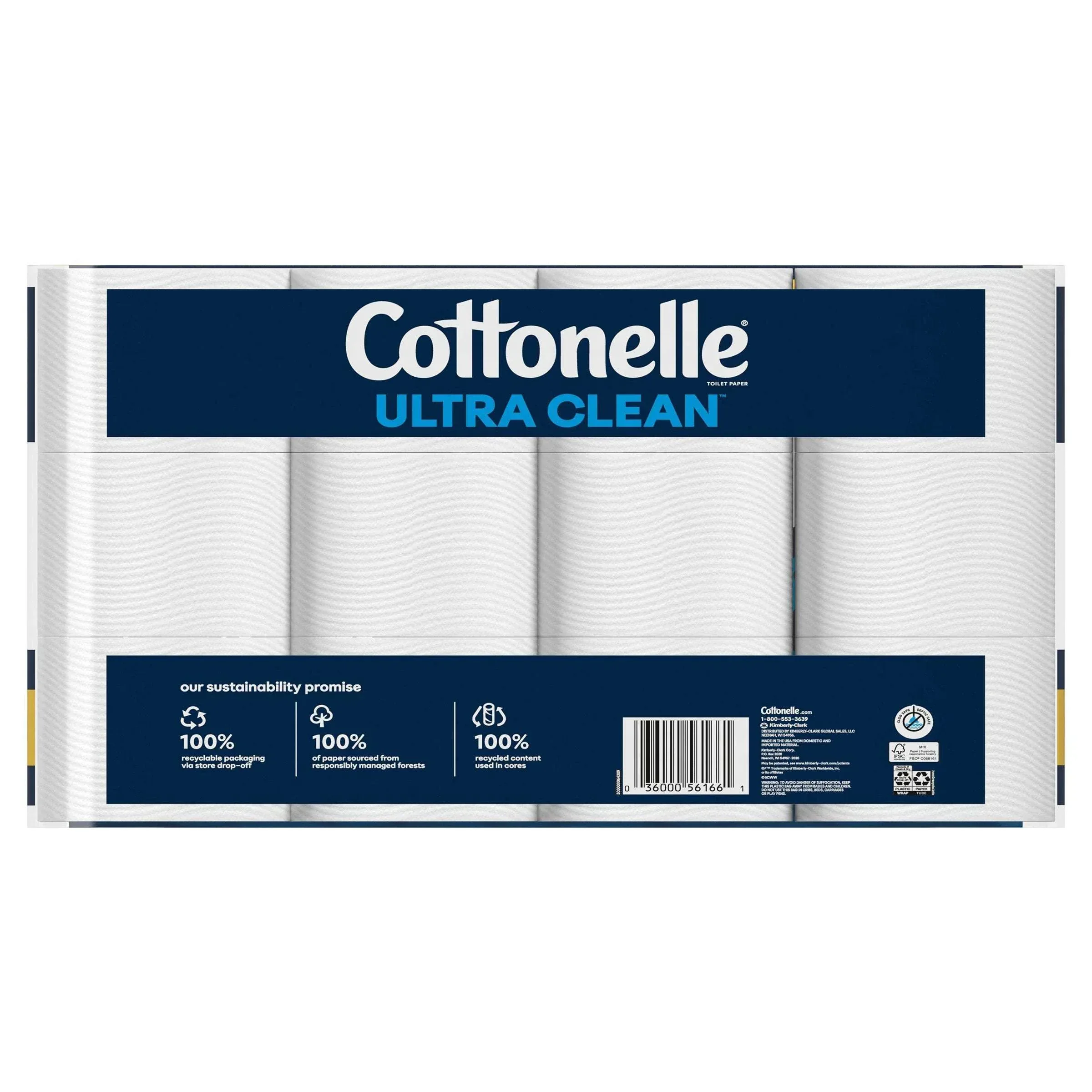 Cottonelle Ultra Clean Bath Tissue, 1-Ply, 313 Sheets, 36 Rolls - Image 5