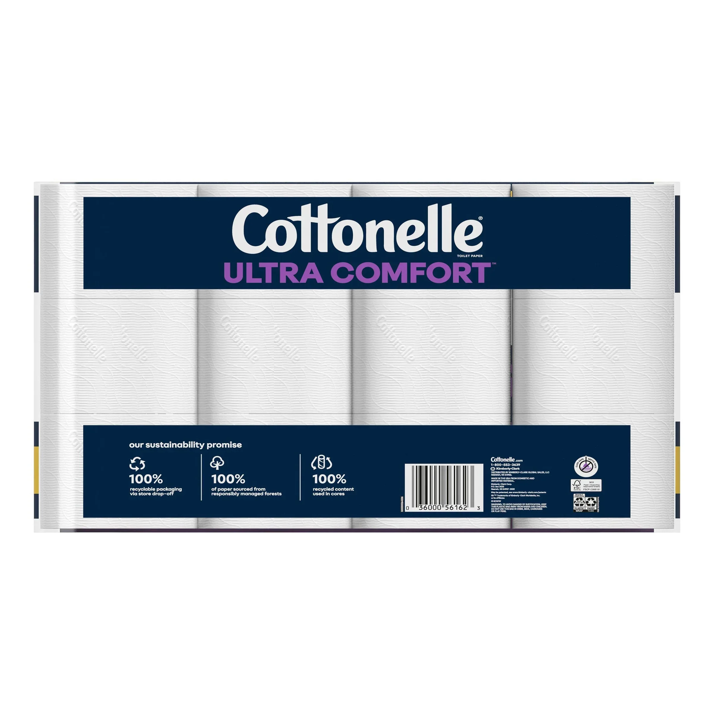 Cottonelle Ultra Comfort Bath Tissue, 2-ply, 269 Sheets, 36 Rolls - Image 2