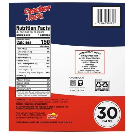 Cracker Jack, Original, 1.25 oz, 30-count - Image 2