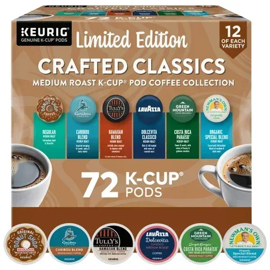 Crafted Classics Coffee K-Cup Pod Variety Pack, 72-count - Image 2