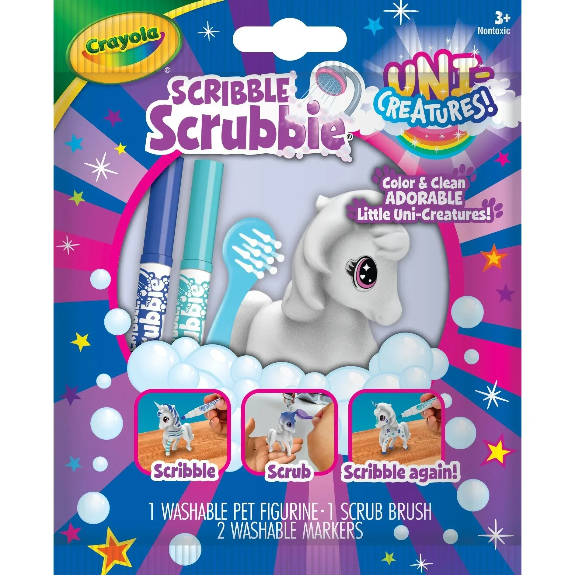 Crayola Scribble Scrubbie Dino Pets, 1 Ct, Easter Basket Essentials, Dinosaur Animal Toys with Markers, Coloring Easter Gift for Kids, Ages 3+ - Image 11