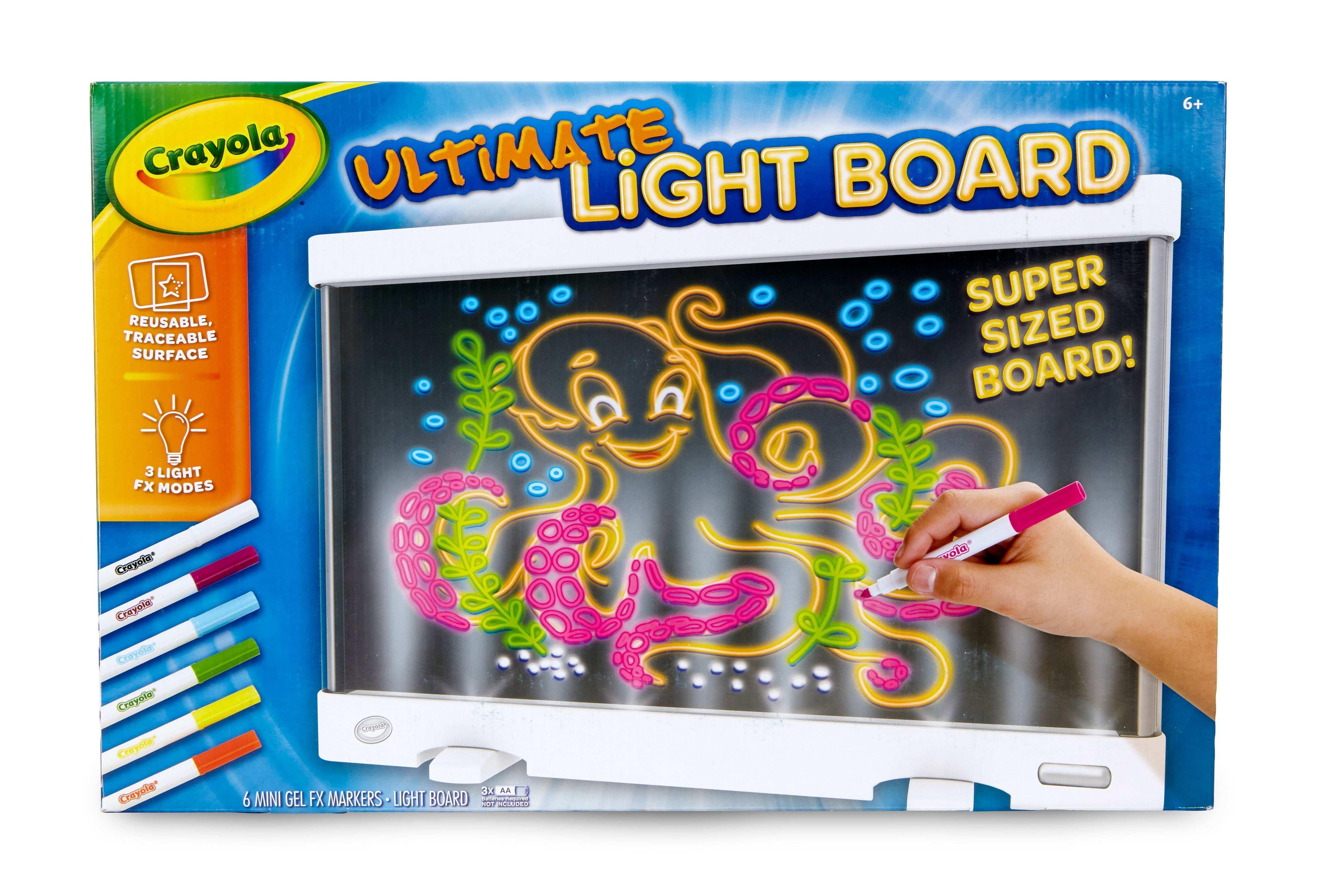 Crayola Ultimate Light Board, White, Holiday & Christmas Gifts for Kids, LED Tracing & Drawing Board, Light Up Toy, Gift, Ages 6 & Up - Image 2
