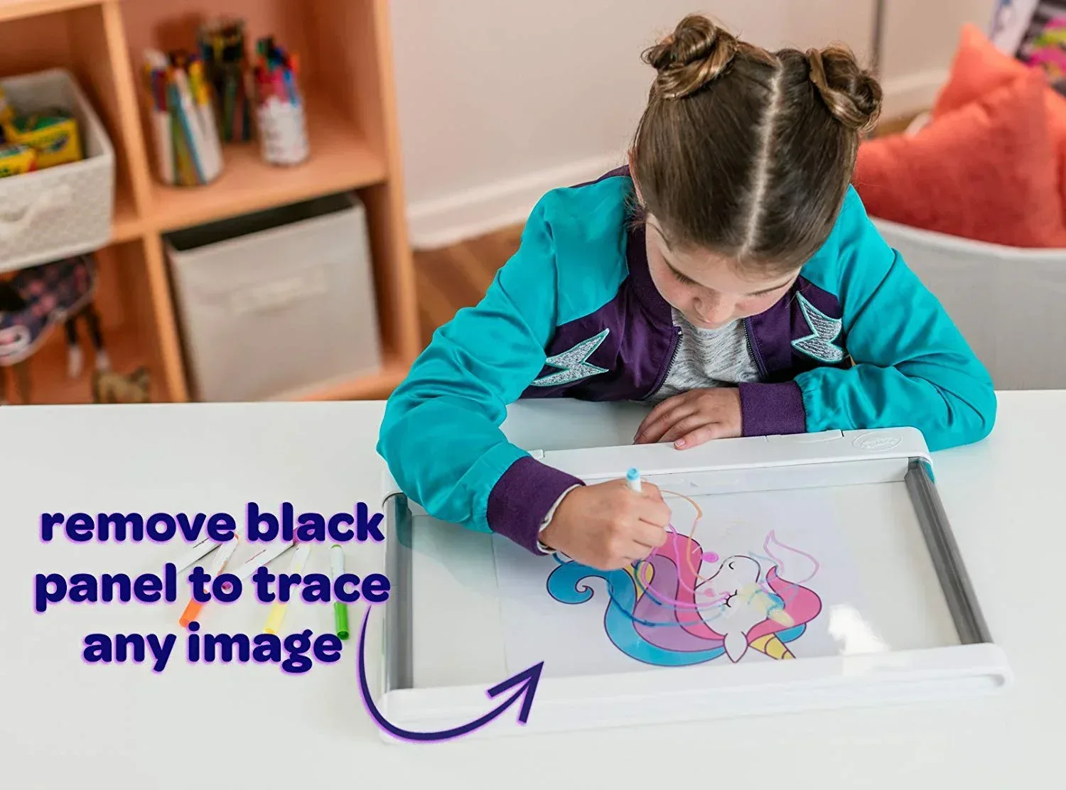Crayola Ultimate Light Board, White, Holiday & Christmas Gifts for Kids, LED Tracing & Drawing Board, Light Up Toy, Gift, Ages 6 & Up - Image 4