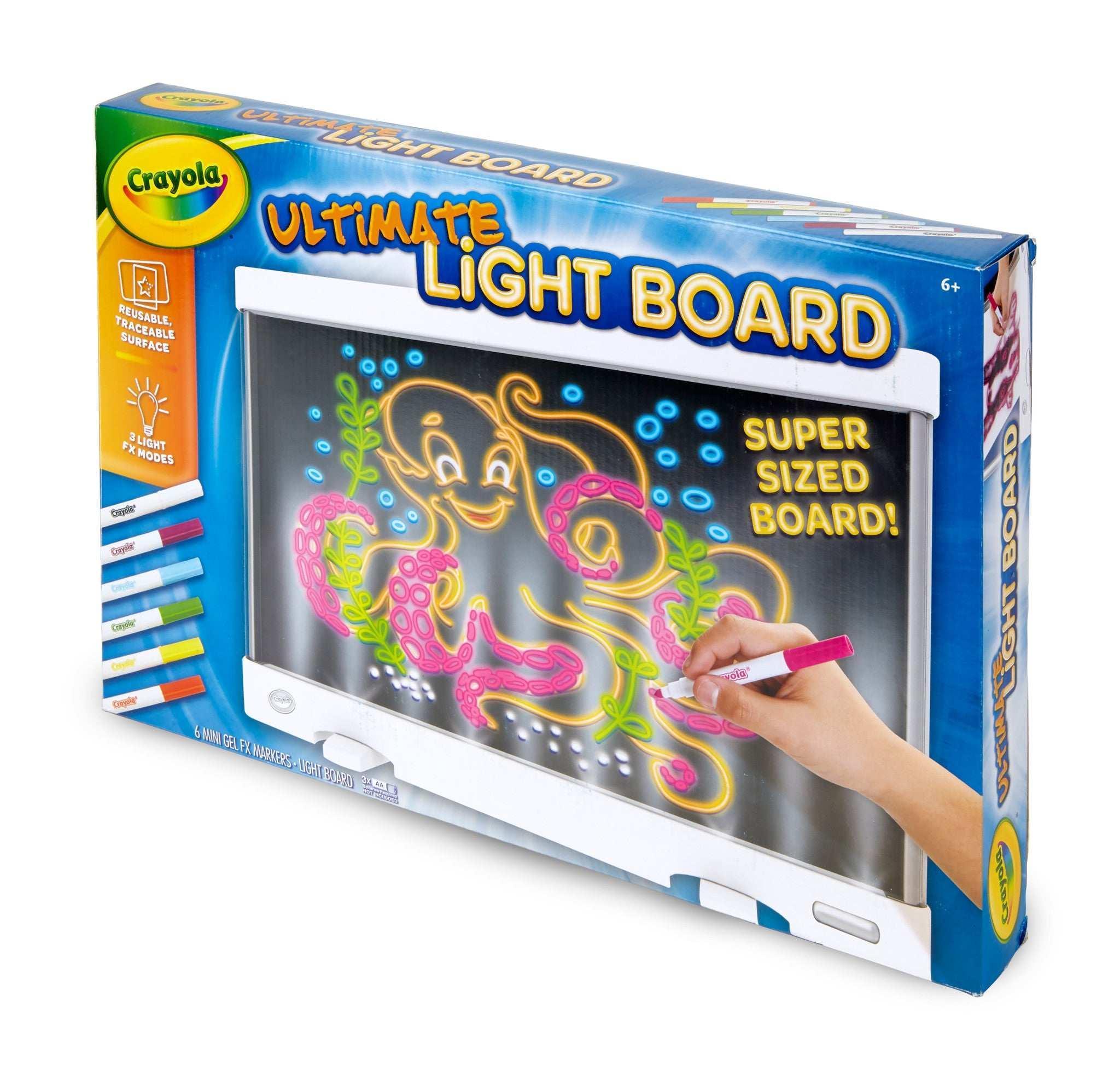 Crayola Ultimate Light Board, White, Holiday & Christmas Gifts for Kids, LED Tracing & Drawing Board, Light Up Toy, Gift, Ages 6 & Up - Image 6