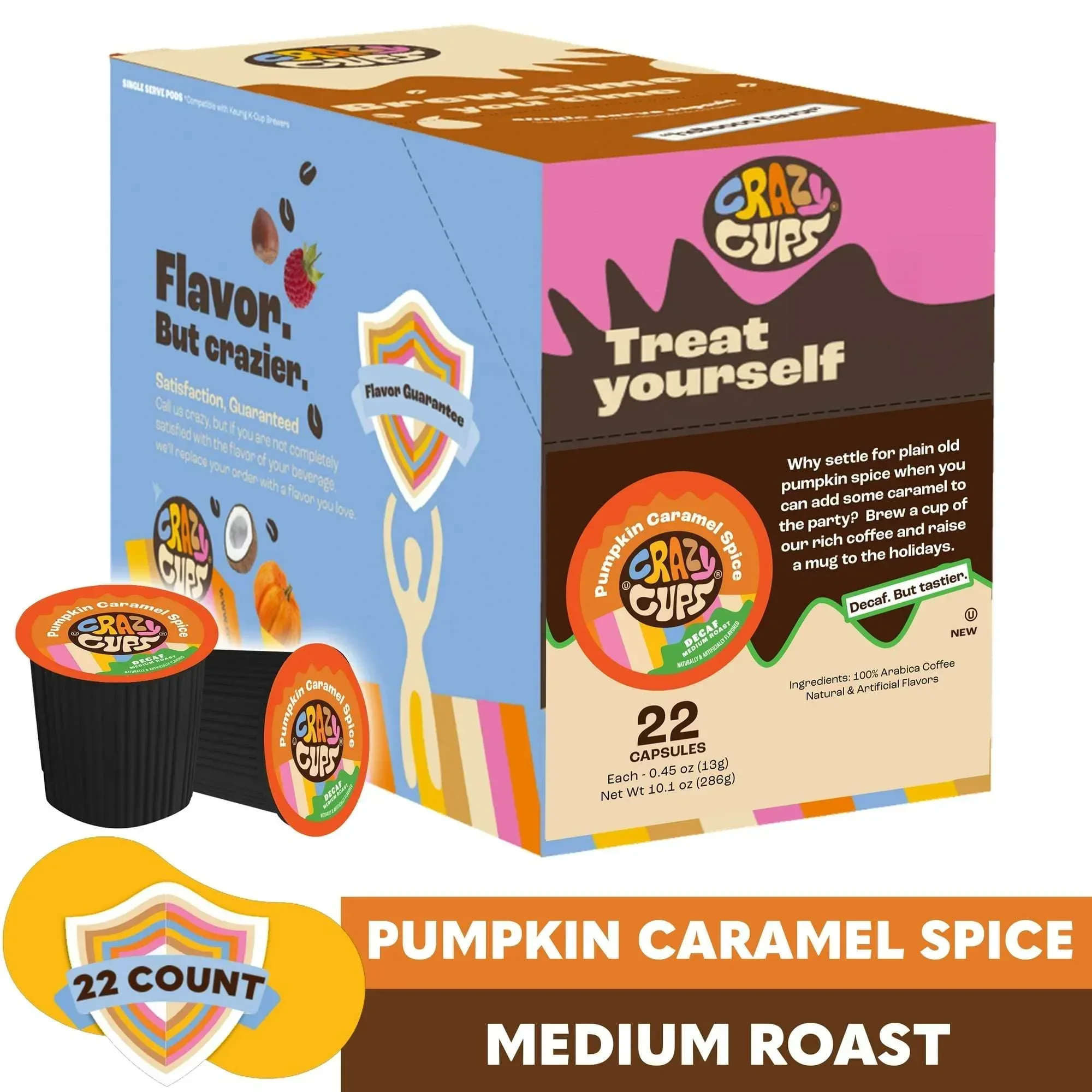Crazy Cup Decaf Blueberry Cobbler Coffee Pods, in Recyclable Single Serve Cups For Keurig K Cups Machines, 22 Count - Image 10