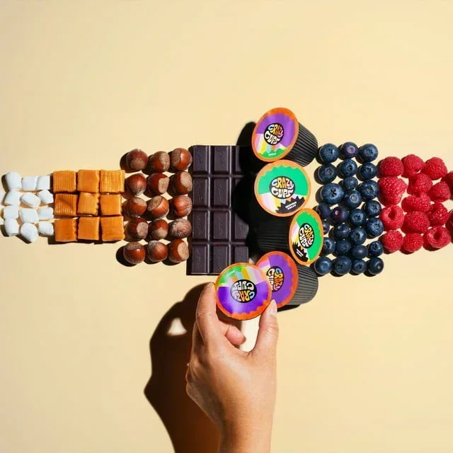Crazy Cup Decaf Blueberry Cobbler Coffee Pods, in Recyclable Single Serve Cups For Keurig K Cups Machines, 22 Count - Image 2