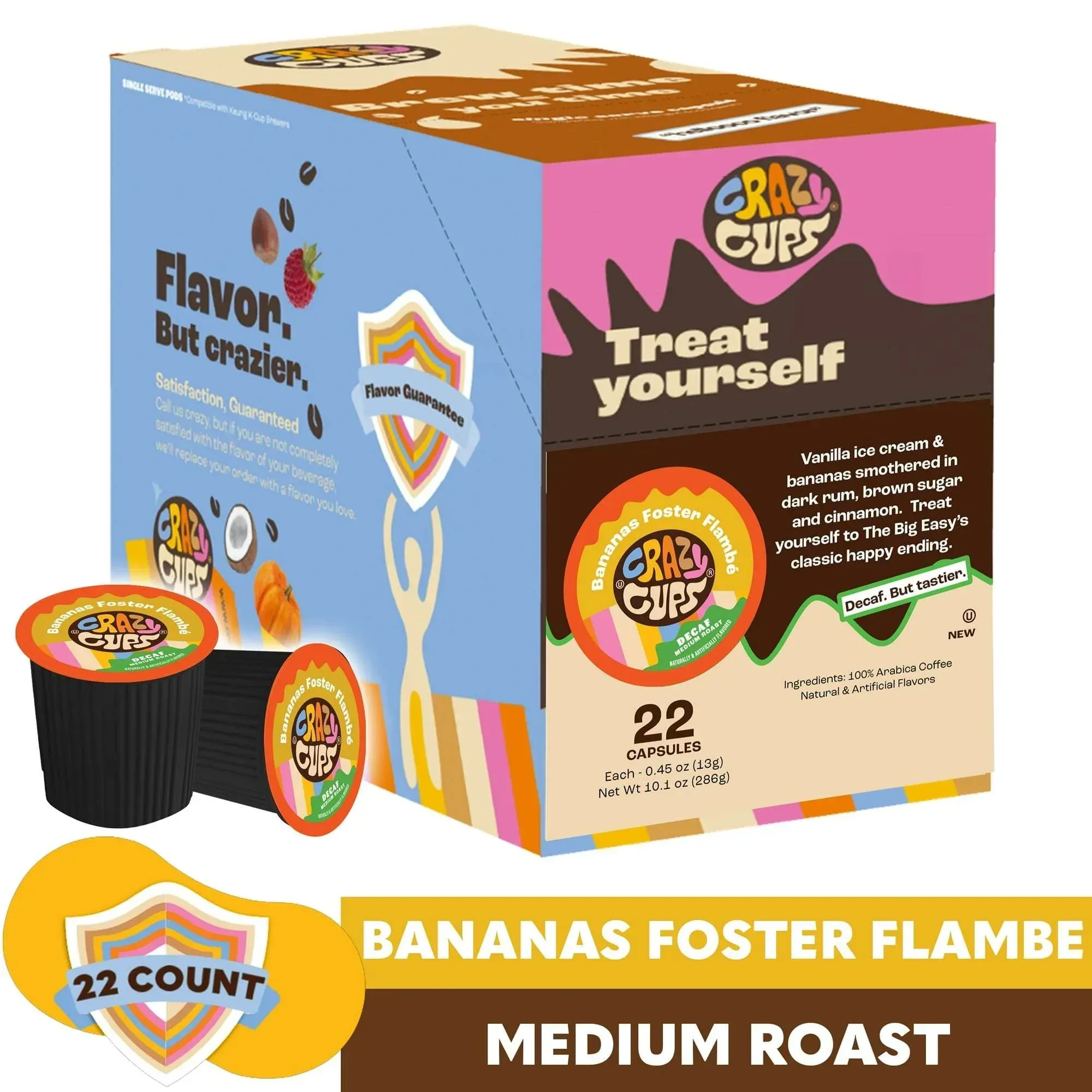 Crazy Cup Decaf Blueberry Cobbler Coffee Pods, in Recyclable Single Serve Cups For Keurig K Cups Machines, 22 Count - Image 7