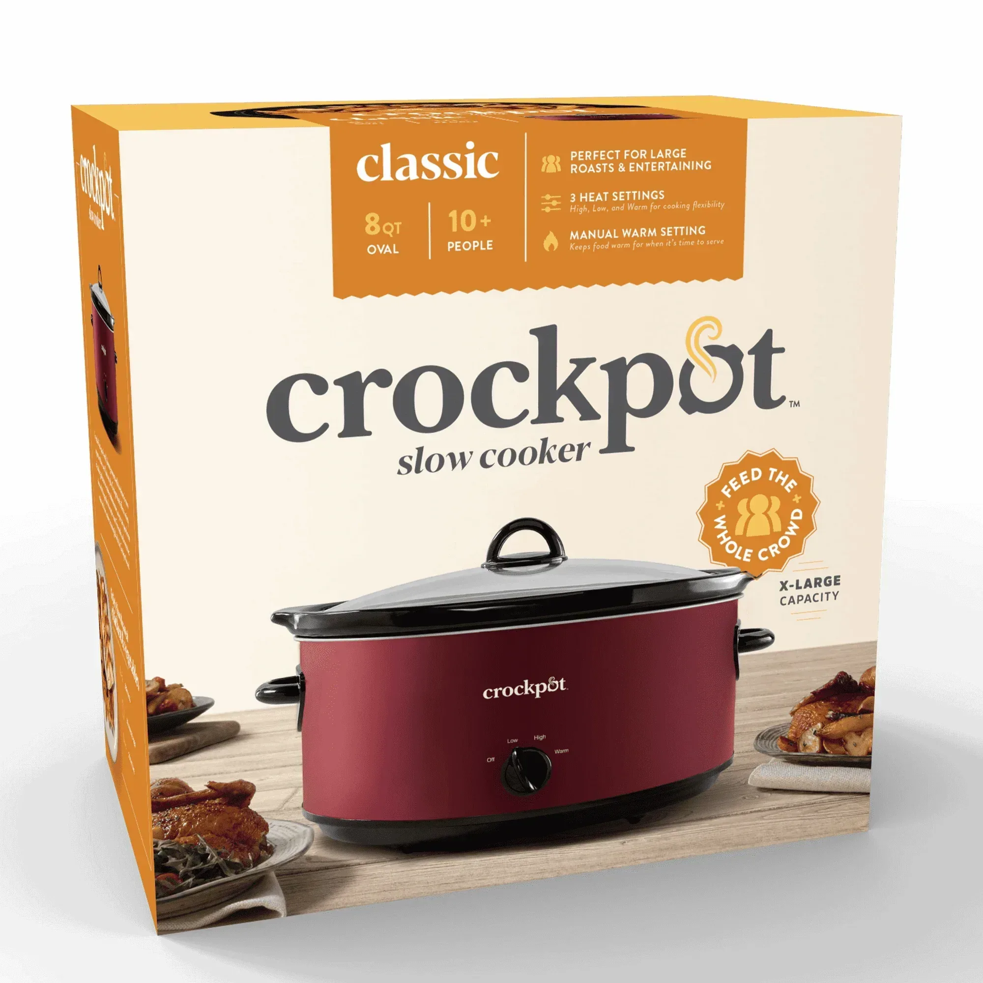 Crock-Pot® Manual 8-Quart Slow Cooker, Rhubarb - Image 2