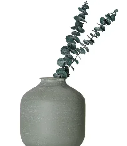 Crystal Art Gallery Contemporary Iron Metal Tabletop Vase, Greens - Image 3