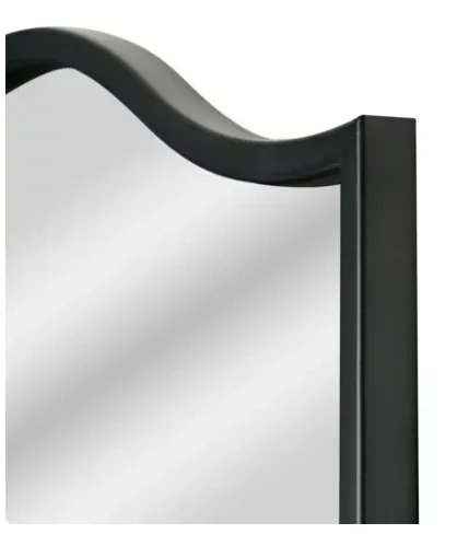 Crystal Art Gallery Traditional Framed Glass Arch Mirror, Black - Image 3