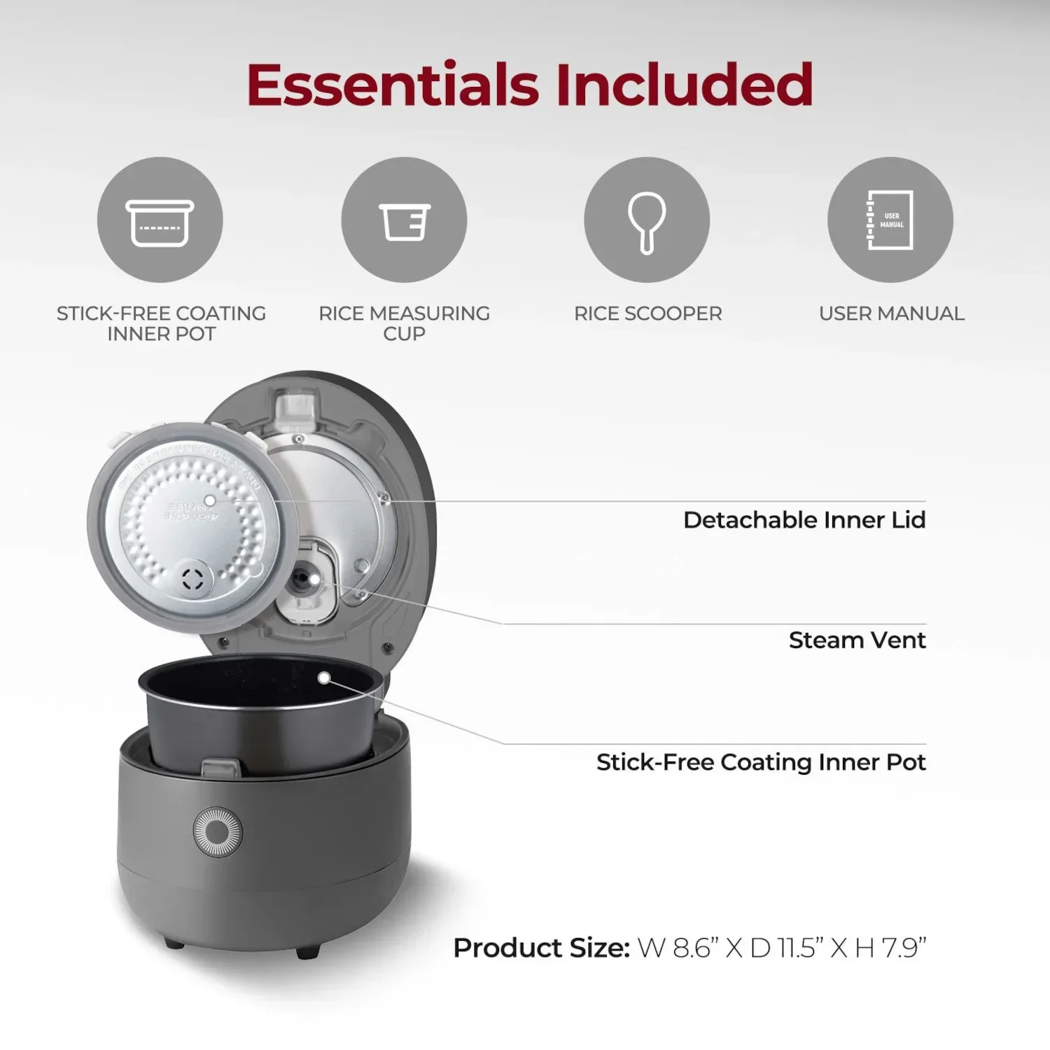 Cuckoo 3-Cup Rice Cooker & Warmer - Image 3