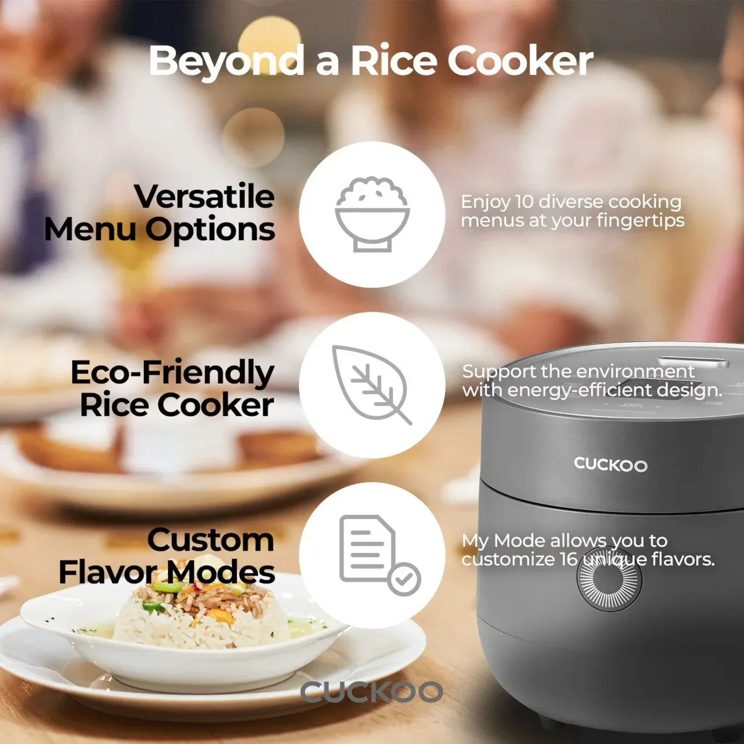 Cuckoo 3-Cup Rice Cooker & Warmer - Image 7