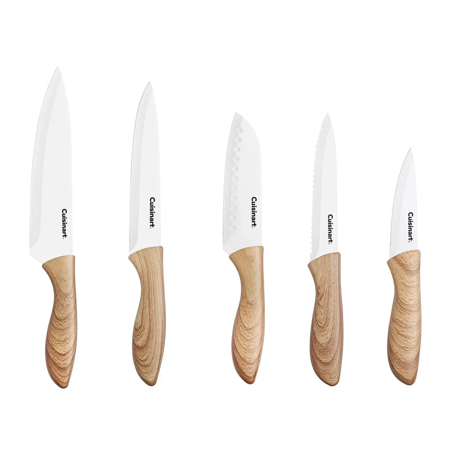 Cuisinart 11-Piece Ceramic Coated Knife Set with Cutting Board, Assorted Colors - Image 3