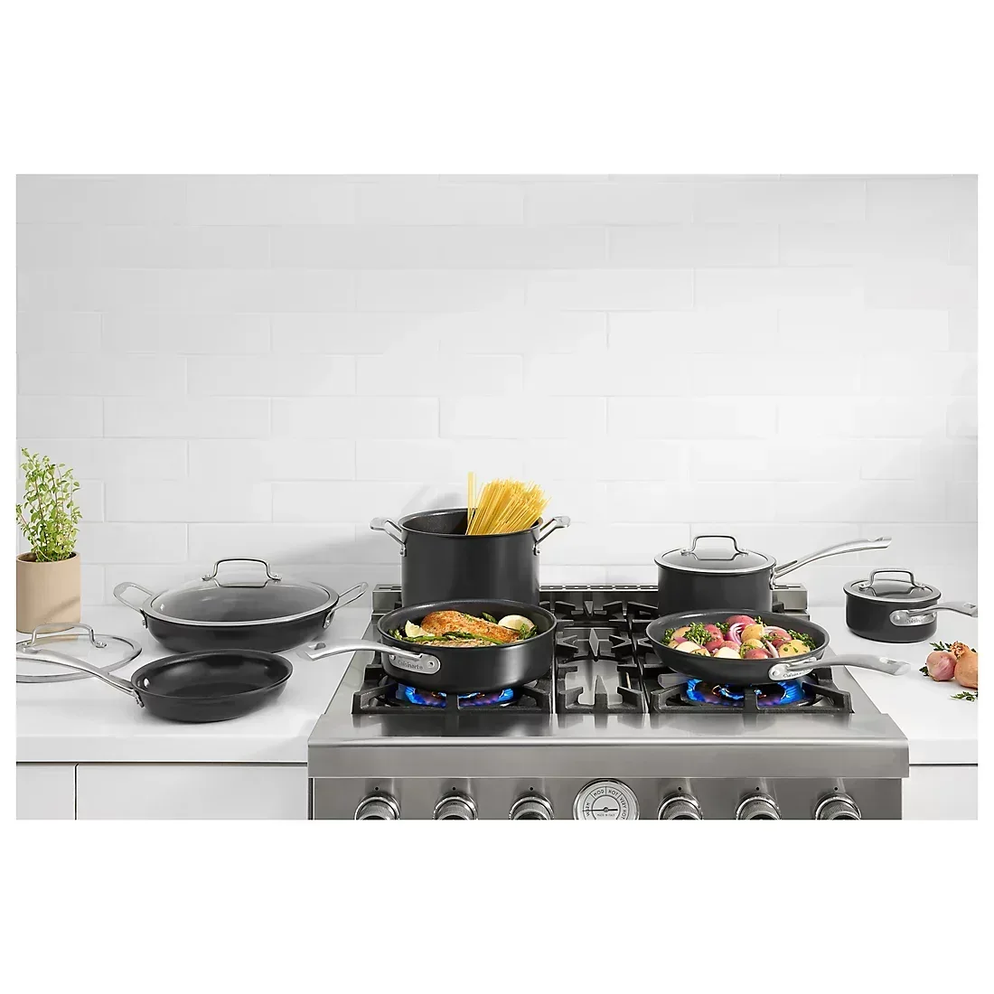 Cuisinart 12-Pc. Dishwasher Safe Hard Anodized Cookware Set - Image 2