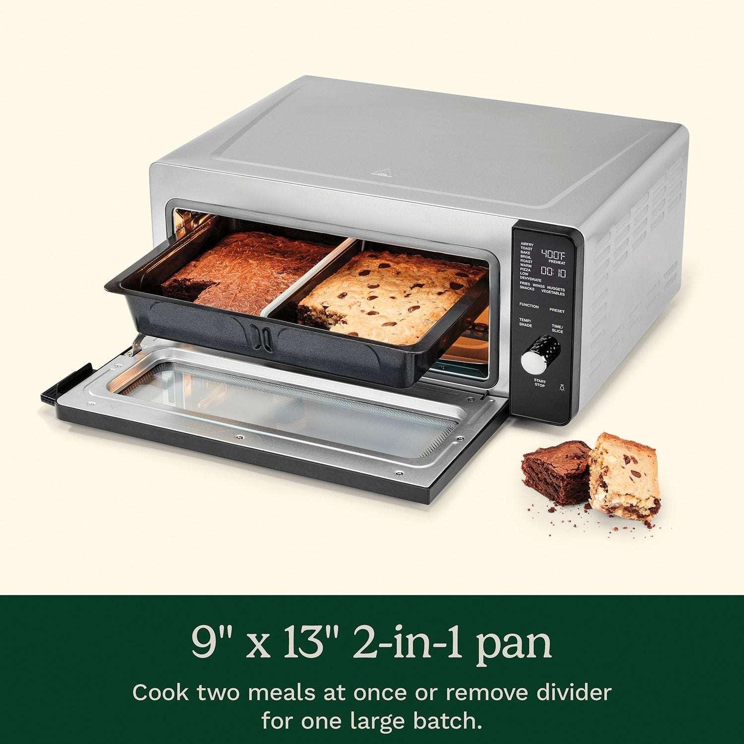 Cuisinart 14-in-1 Space-Saving Digital Air Fryer Oven with 2-in-1 9"x13" Pan - Image 6