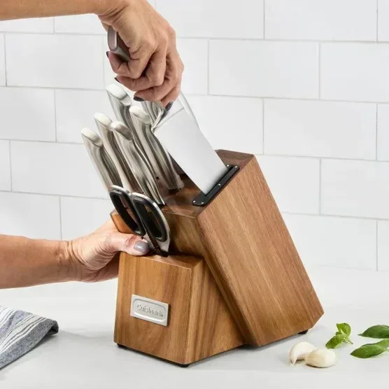 Cuisinart German Steel 10-piece Knife Block Set with Built-in Sharpener - Image 6