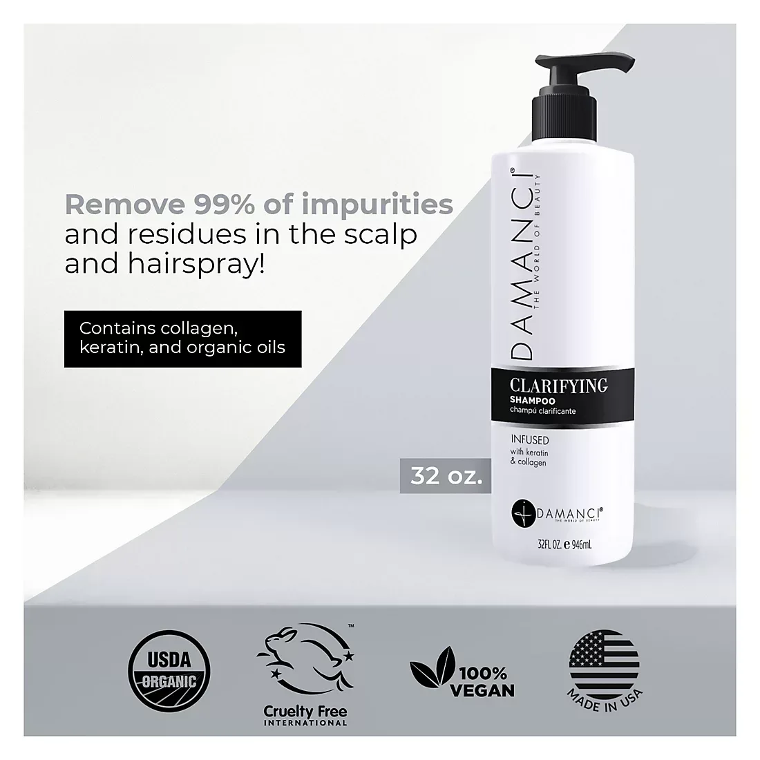Damanci Clarifying Shampoo, 1 pk./32 oz. - Image 3
