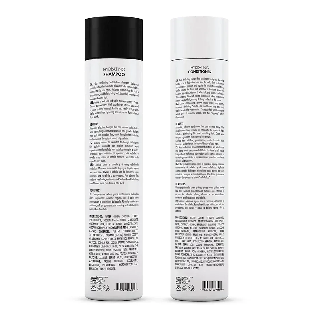 Damanci Hydrating Shampoo and Conditioner Duo, 10 oz. - Image 3