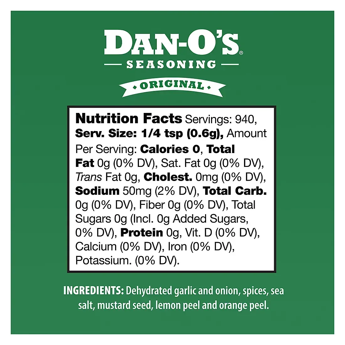 Dan-O's Original Seasoning, 20 oz. - Image 3