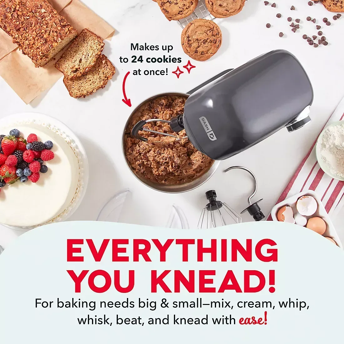 Dash 3.5-Qt. Stand Mixer - Forged Iron - Image 2