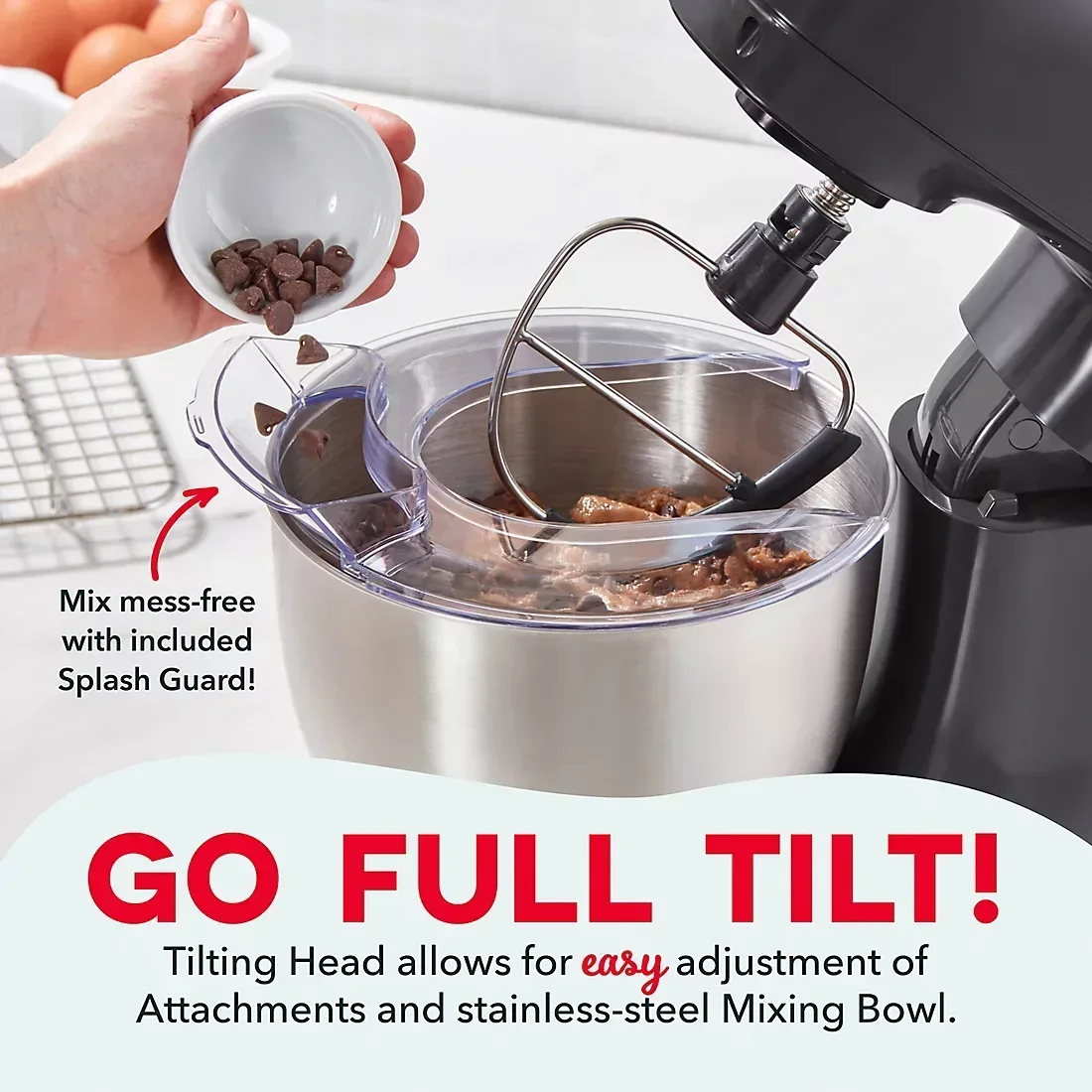 Dash 3.5-Qt. Stand Mixer - Forged Iron - Image 3