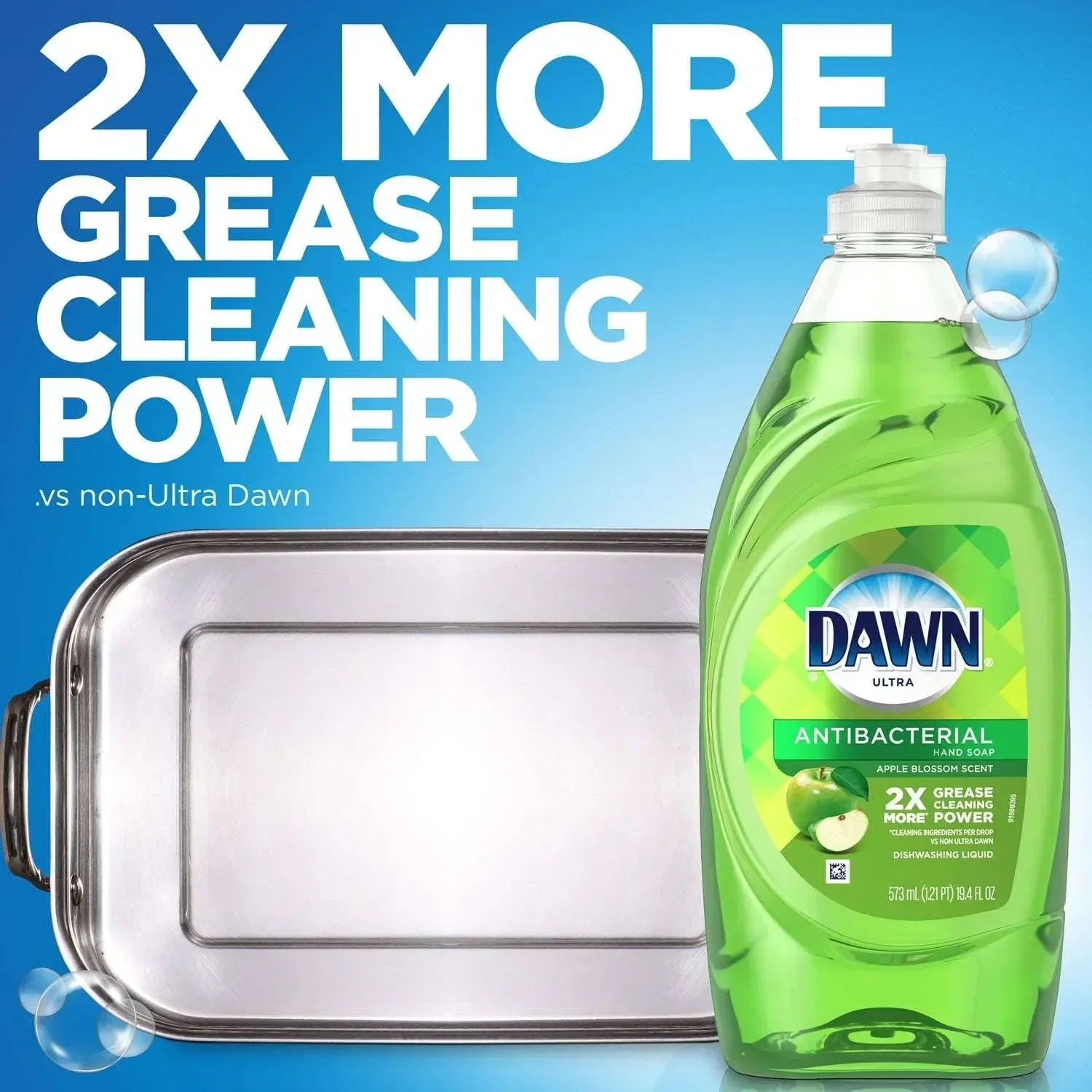 Dawn Ultra Antibacterial Liquid Dish Soap, Apple Blossom Scent, 40 fl oz - Image 4