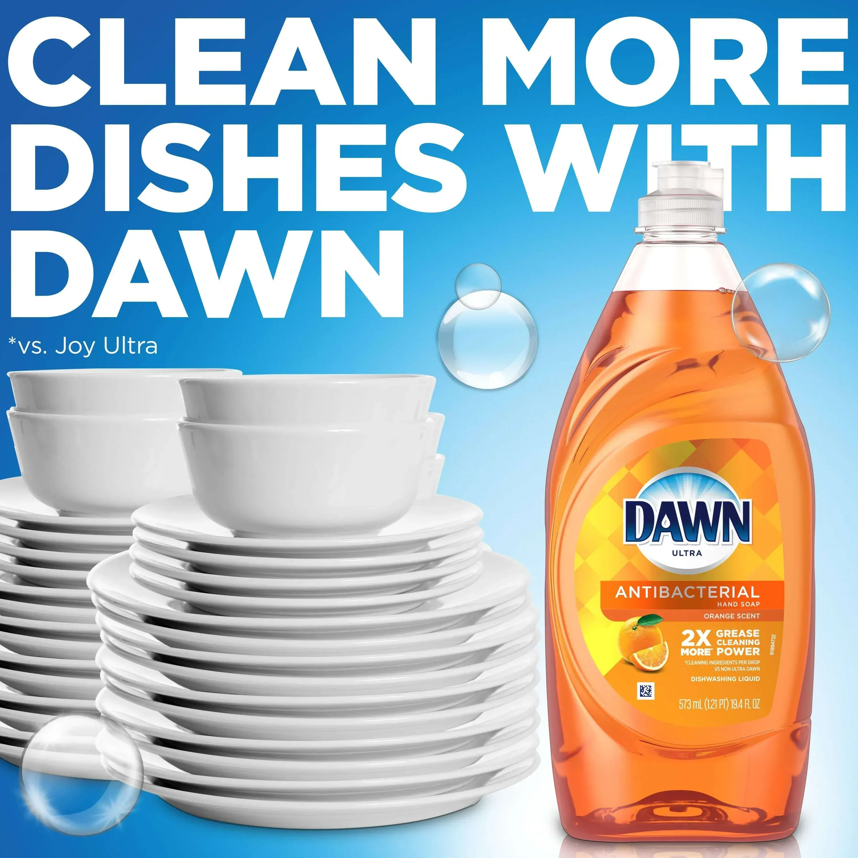 Dawn Ultra Antibacterial Liquid Dish Soap, Orange Scent, 40 Fl Oz - Image 3