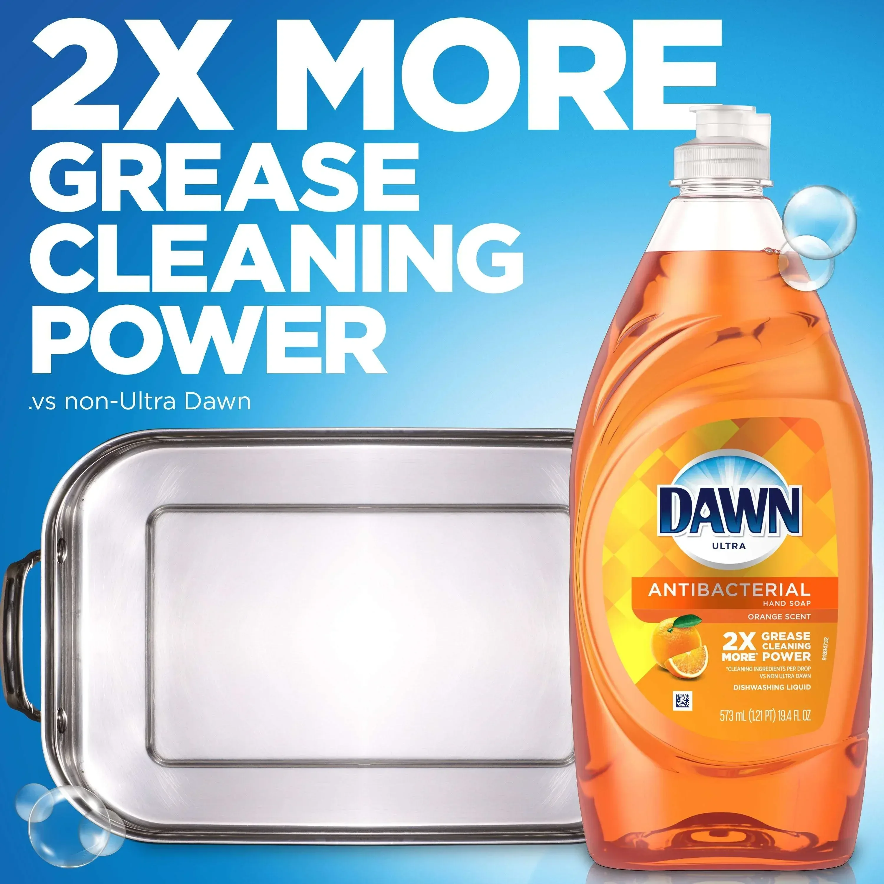 Dawn Ultra Antibacterial Liquid Dish Soap, Orange Scent, 40 Fl Oz - Image 4