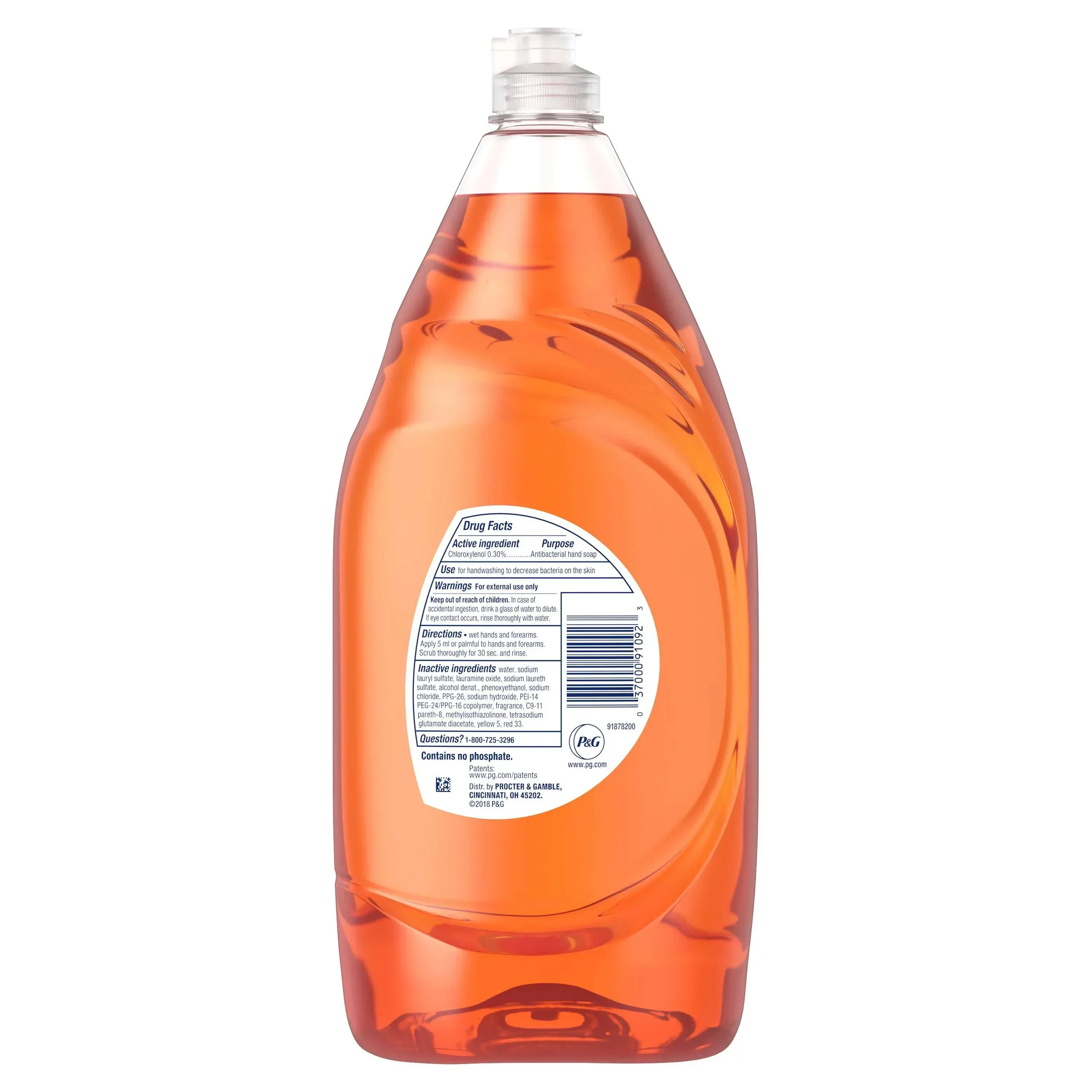 Dawn Ultra Antibacterial Liquid Dish Soap, Orange Scent, 40 Fl Oz - Image 8