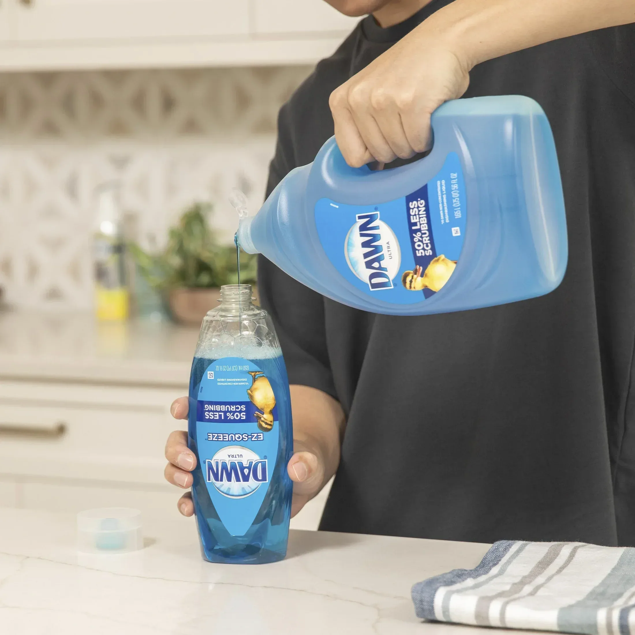Dawn Ultra Dish Soap Liquid, Dishwashing Liquid, Grease Removal, Original, 70oz - Image 6