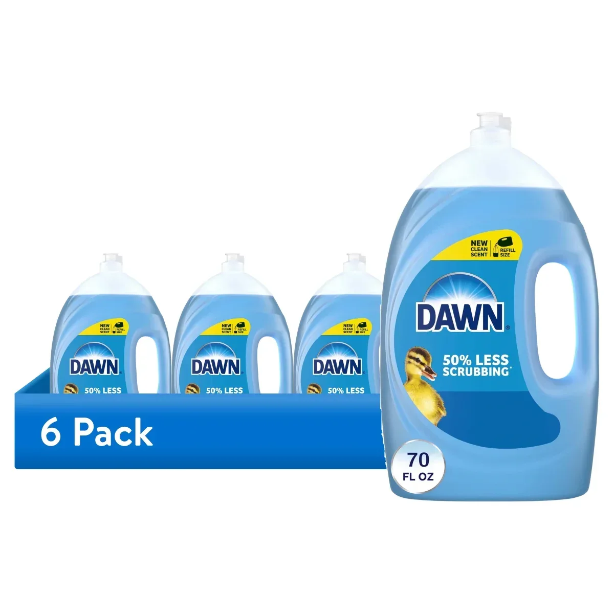 Dawn Ultra Dish Soap Liquid, Dishwashing Liquid, Grease Removal, Original, 70oz - Image 7