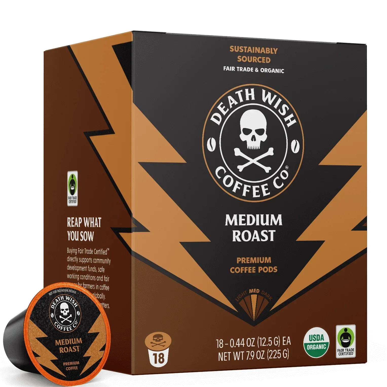 Death Wish Coffee, Organic and Fair Trade, Dark Roast, Single-Serve Coffee Pods, 18 Count - Image 13
