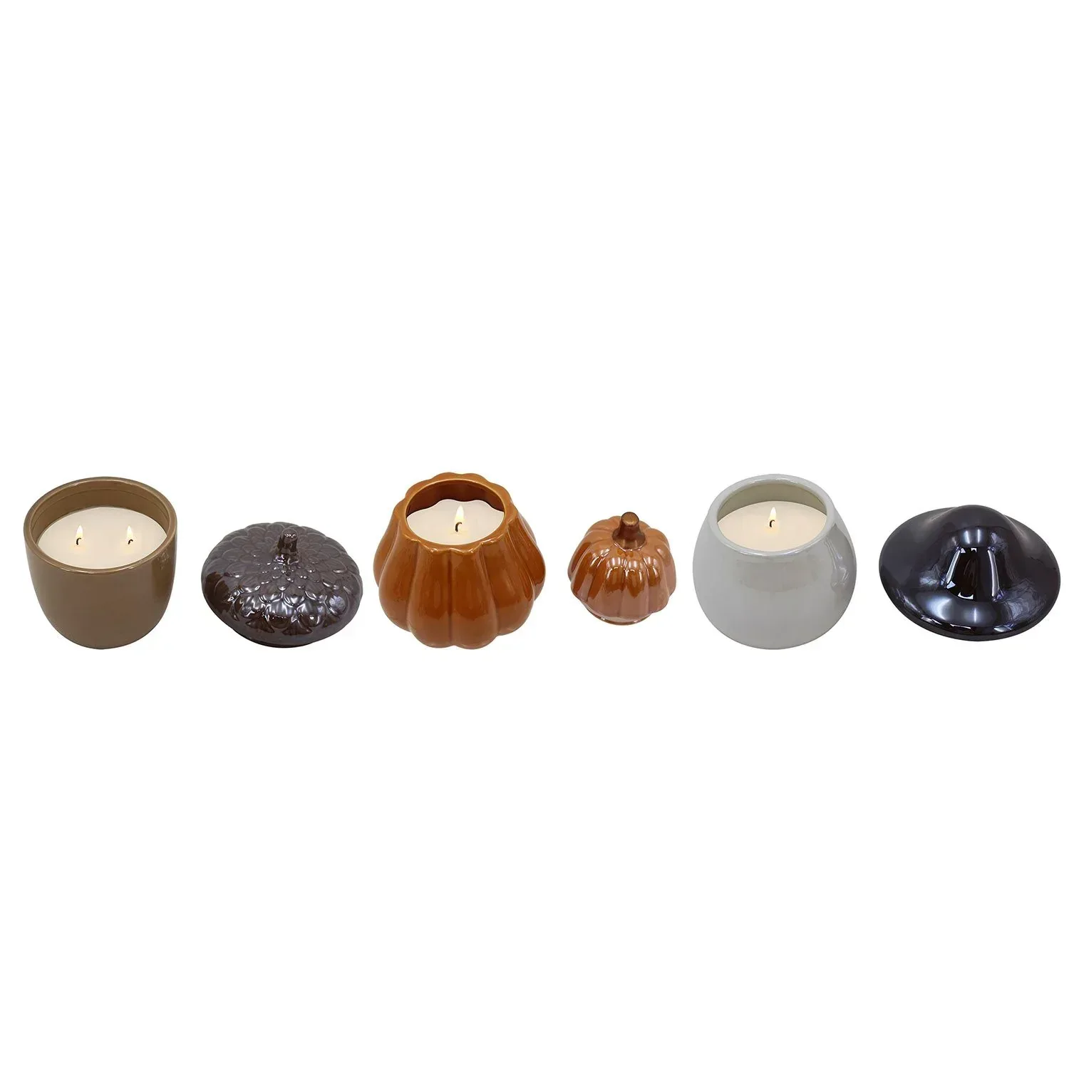 Decorative Ceramic 10 oz. Harvest Candles, 3 pk. - Image 6