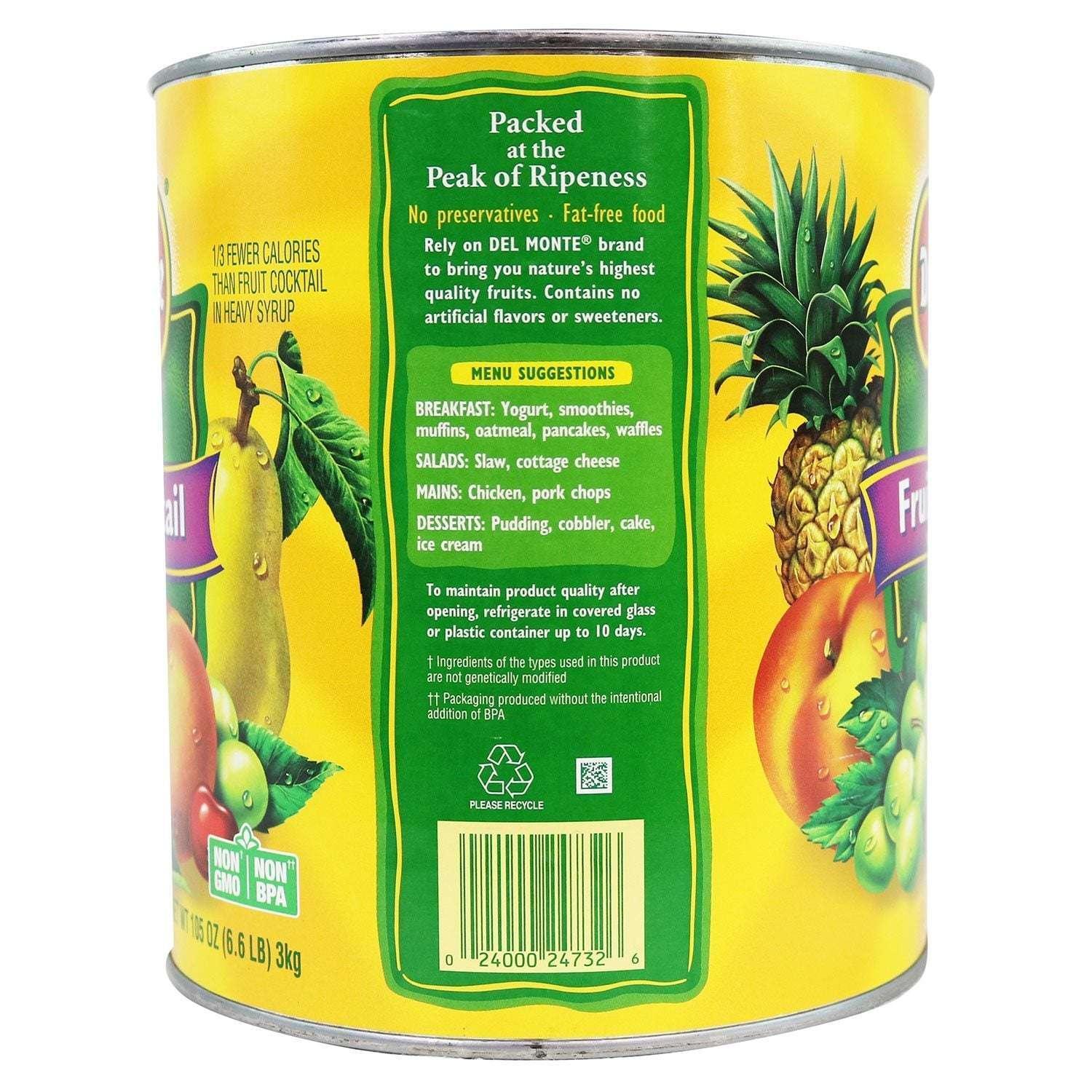 Del Monte Fruit Cocktail in Light Syrup, 106 oz. - Image 3