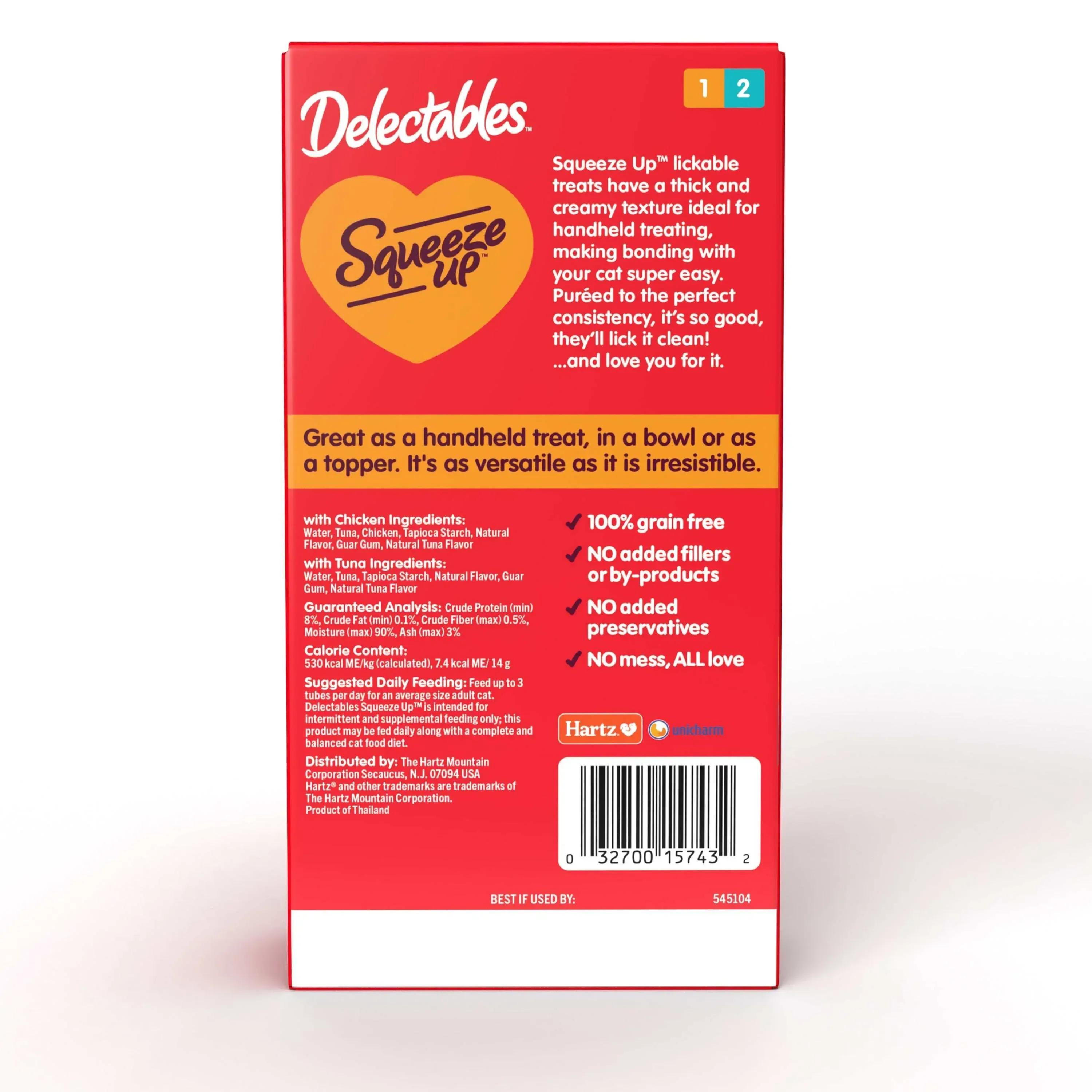 Delectables Squeeze Up Lickable Cat Treats, Chicken &amp; Tuna Variety Pack, 10 Count - Image 7