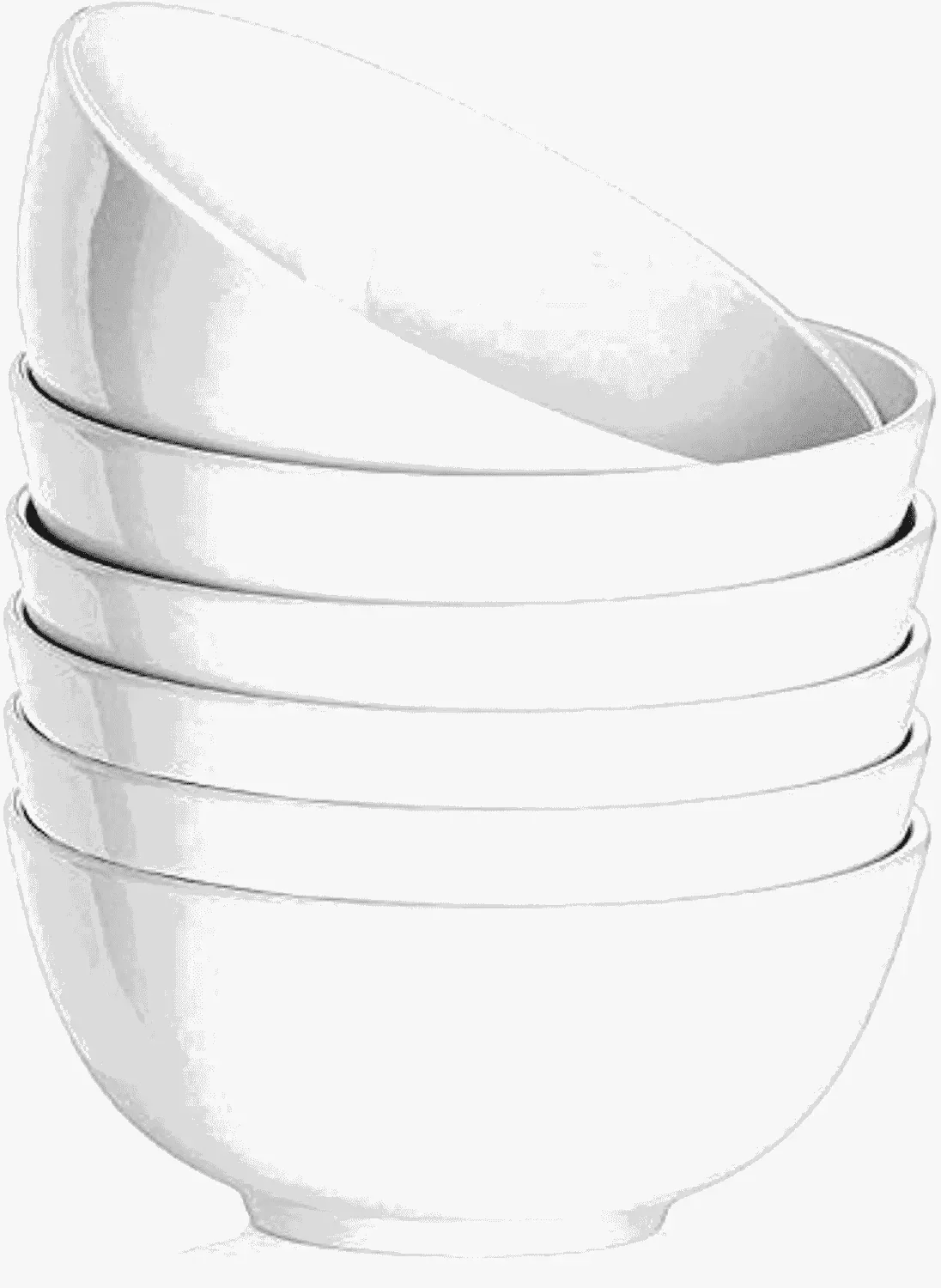 Delling Ceramic Soy Sauce Dipping Bowls, 4oz, Set of 6, White - Image 7