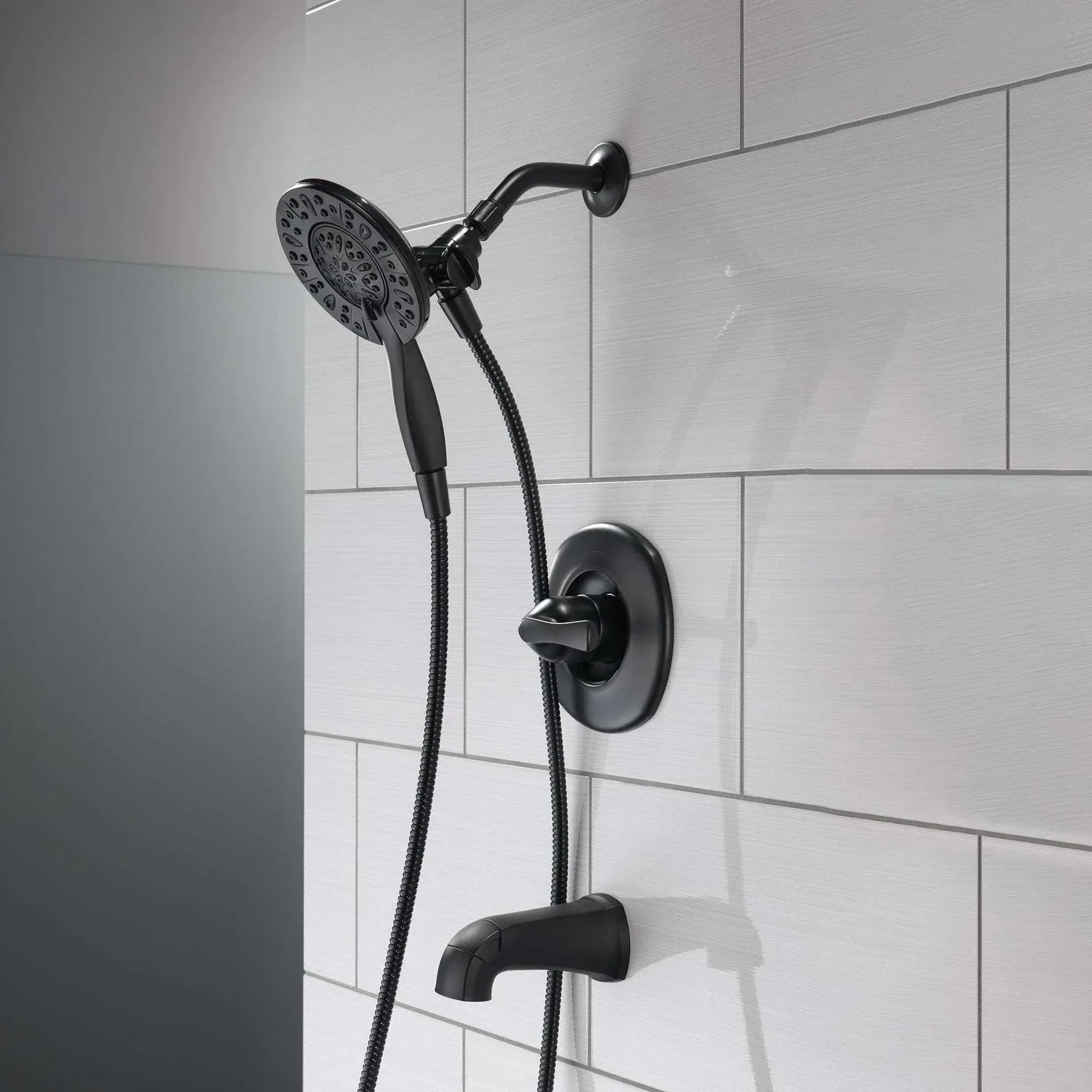 Delta Larkin Bathtub & Shower Faucet with In2ition Shower Head - Image 2