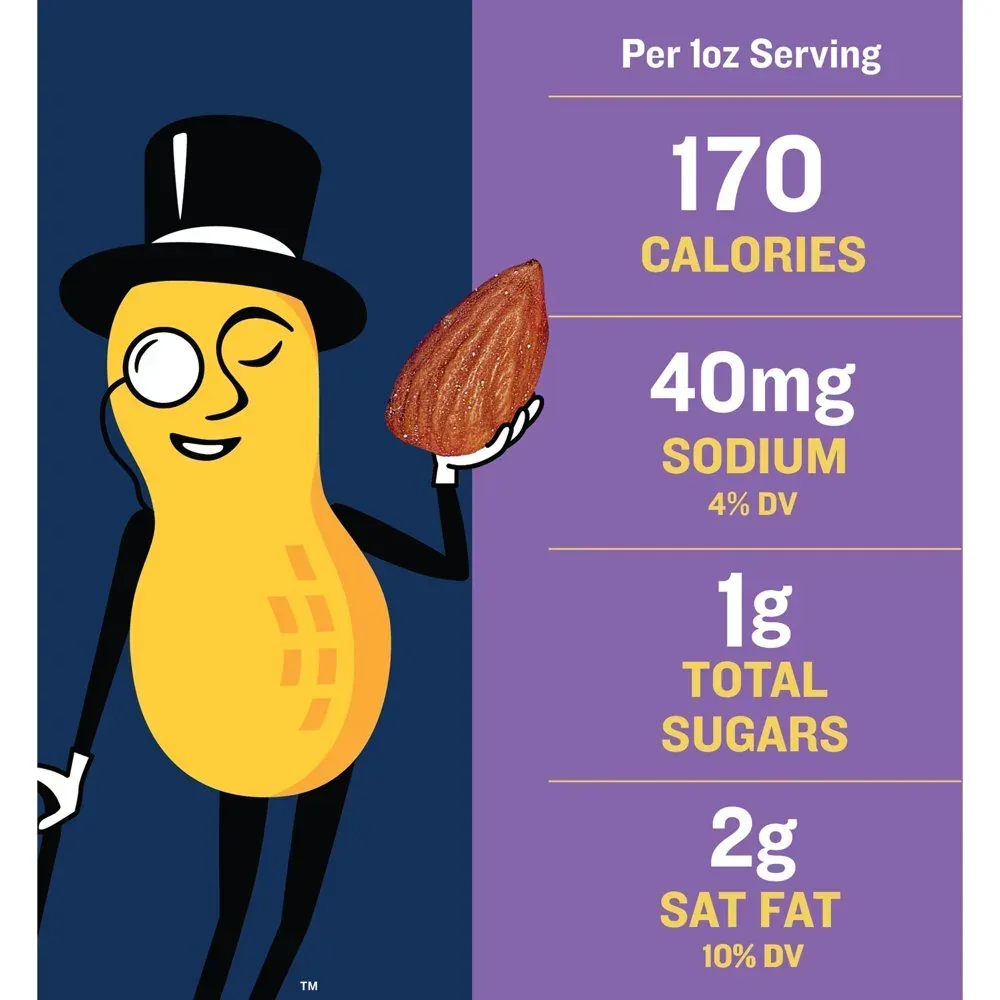 Deluxe Lightly Salted Mixed Nuts, Party Snacks, Plant-Based Protein 15.25Oz (1 Canister) - Image 3