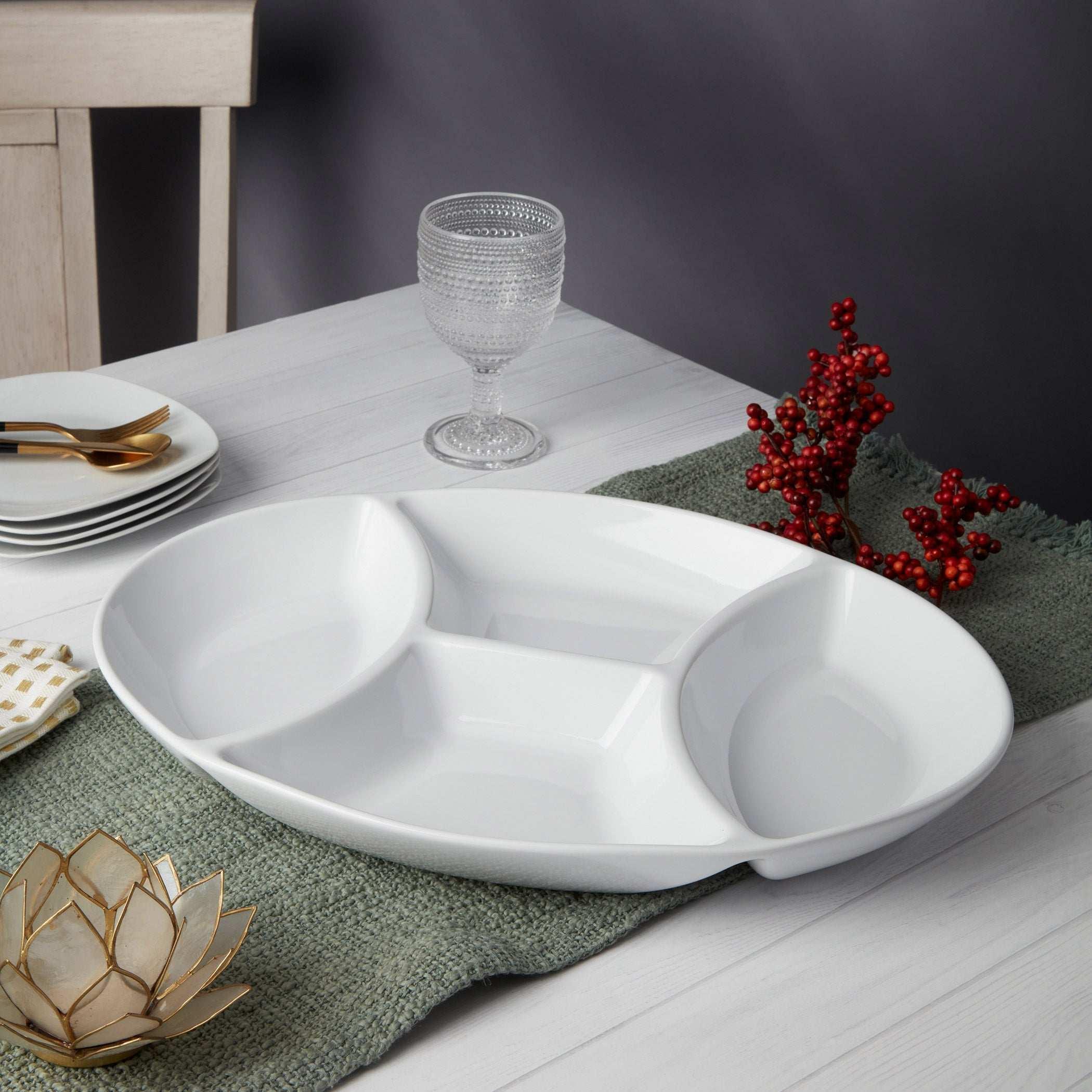 Denmark Stoneware 4-Section Serving Tray - Image 3