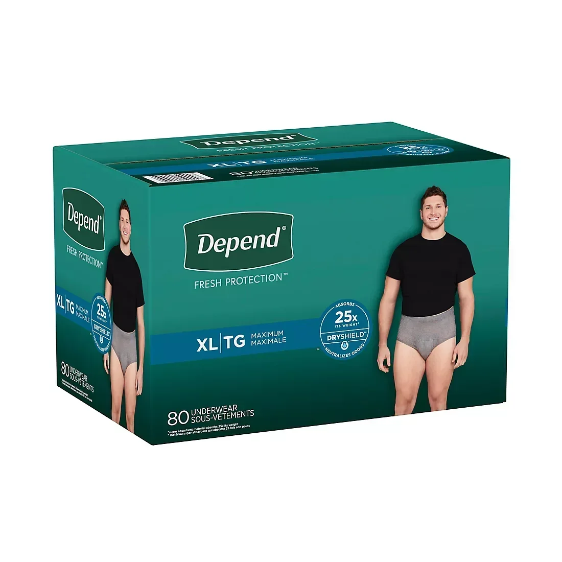 Depend Fresh Protection Adult Incontinence Underwear for Men, Disposable, Maximum, Select A Size - Image 2